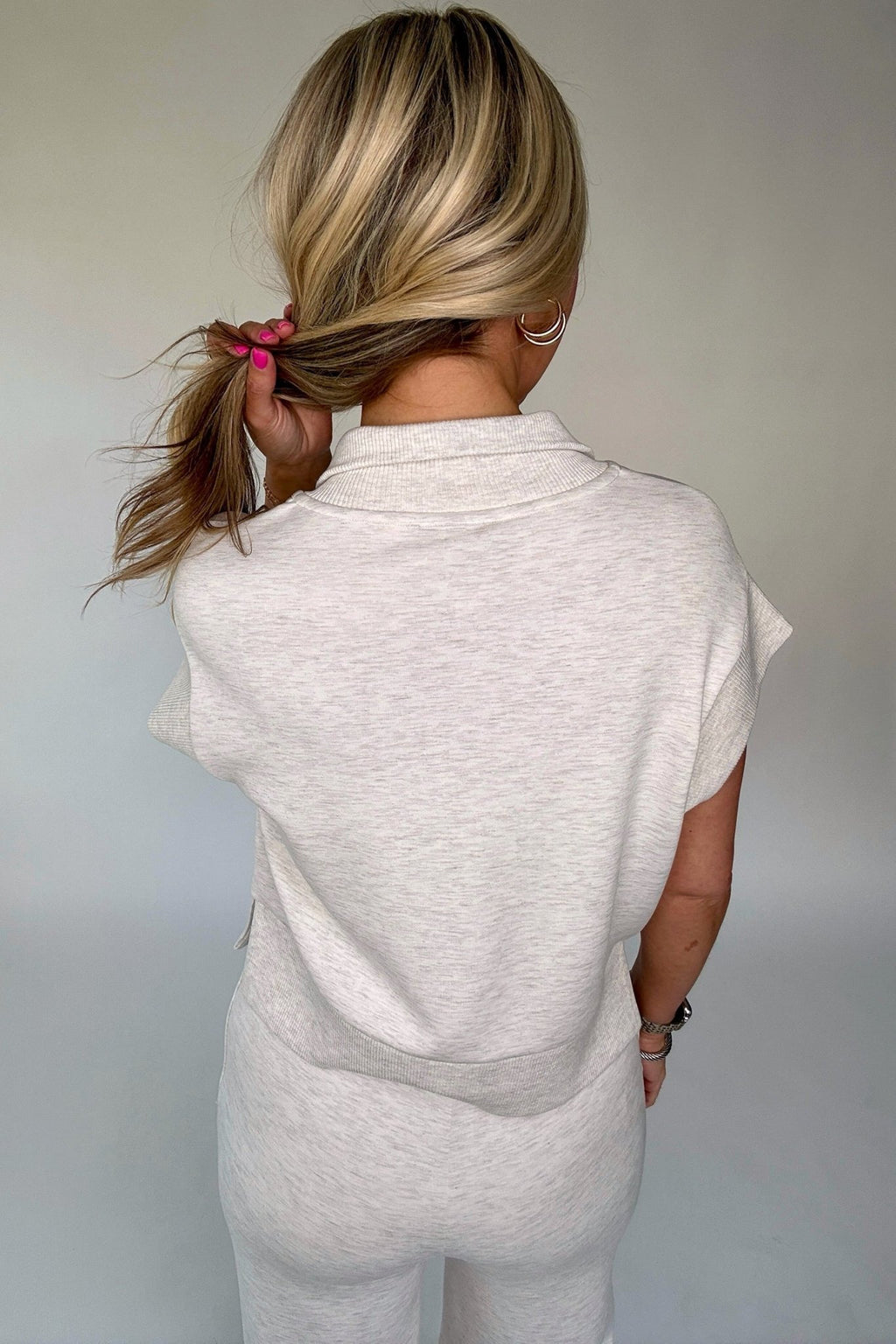 Solid Half Zip Polo Tee and Pants Set - Rooted & Reckless Co.