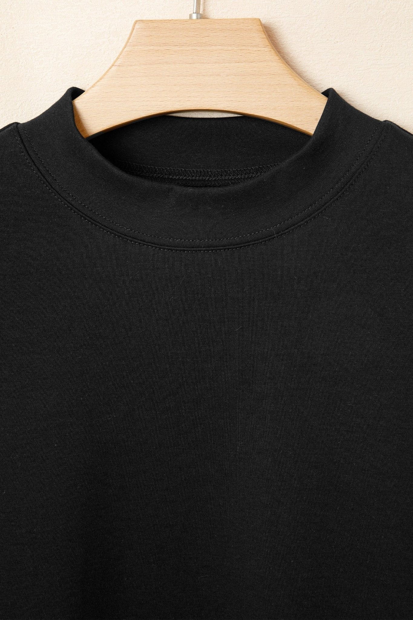Solid High Neck Oversize Tee - Rooted & Reckless Co.