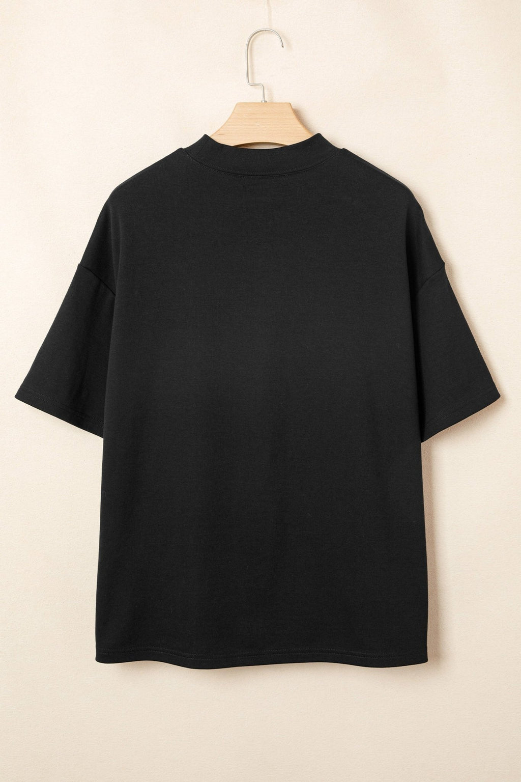 Solid High Neck Oversize Tee - Rooted & Reckless Co.