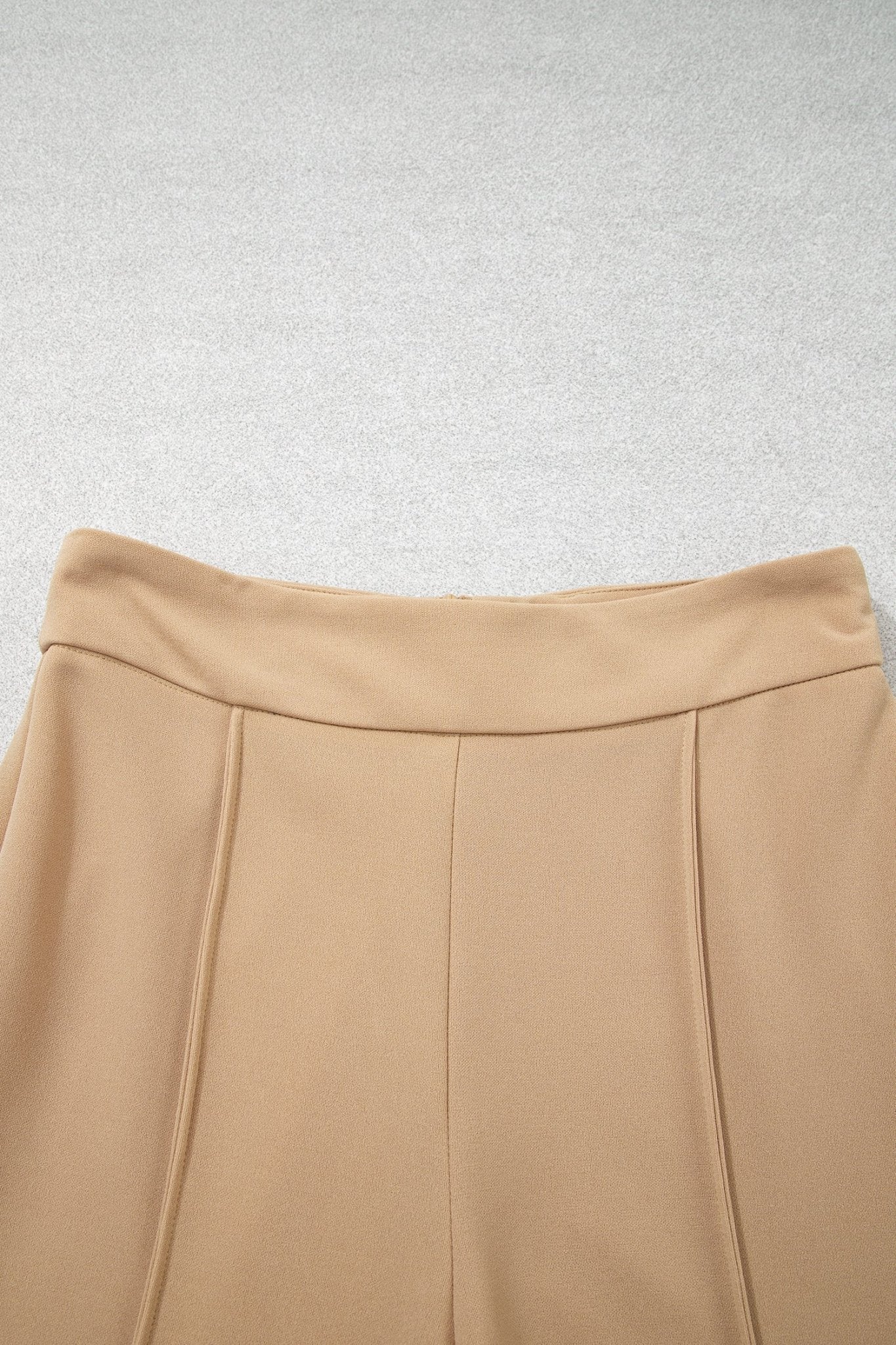 Solid High Waist Exposed Seam Bootcut Pants - Rooted & Reckless Co.