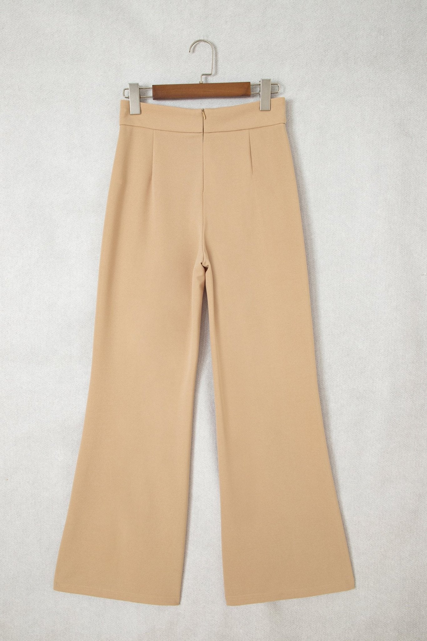 Solid High Waist Exposed Seam Bootcut Pants - Rooted & Reckless Co.