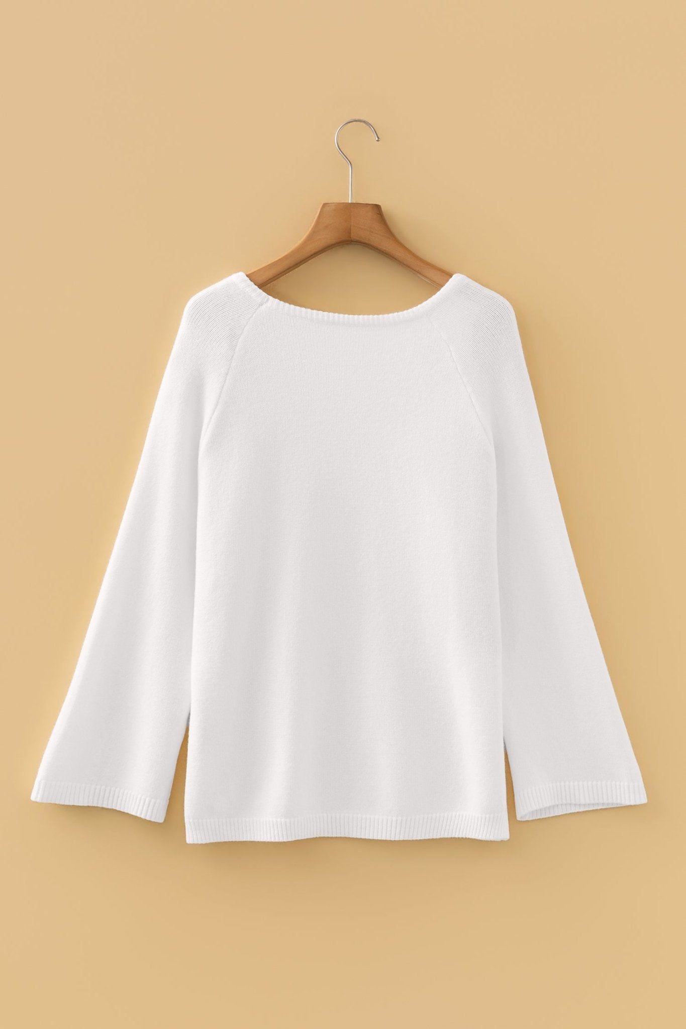 Solid Knit 3/4 Sleeve Dolman Sweater - Rooted & Reckless Co.