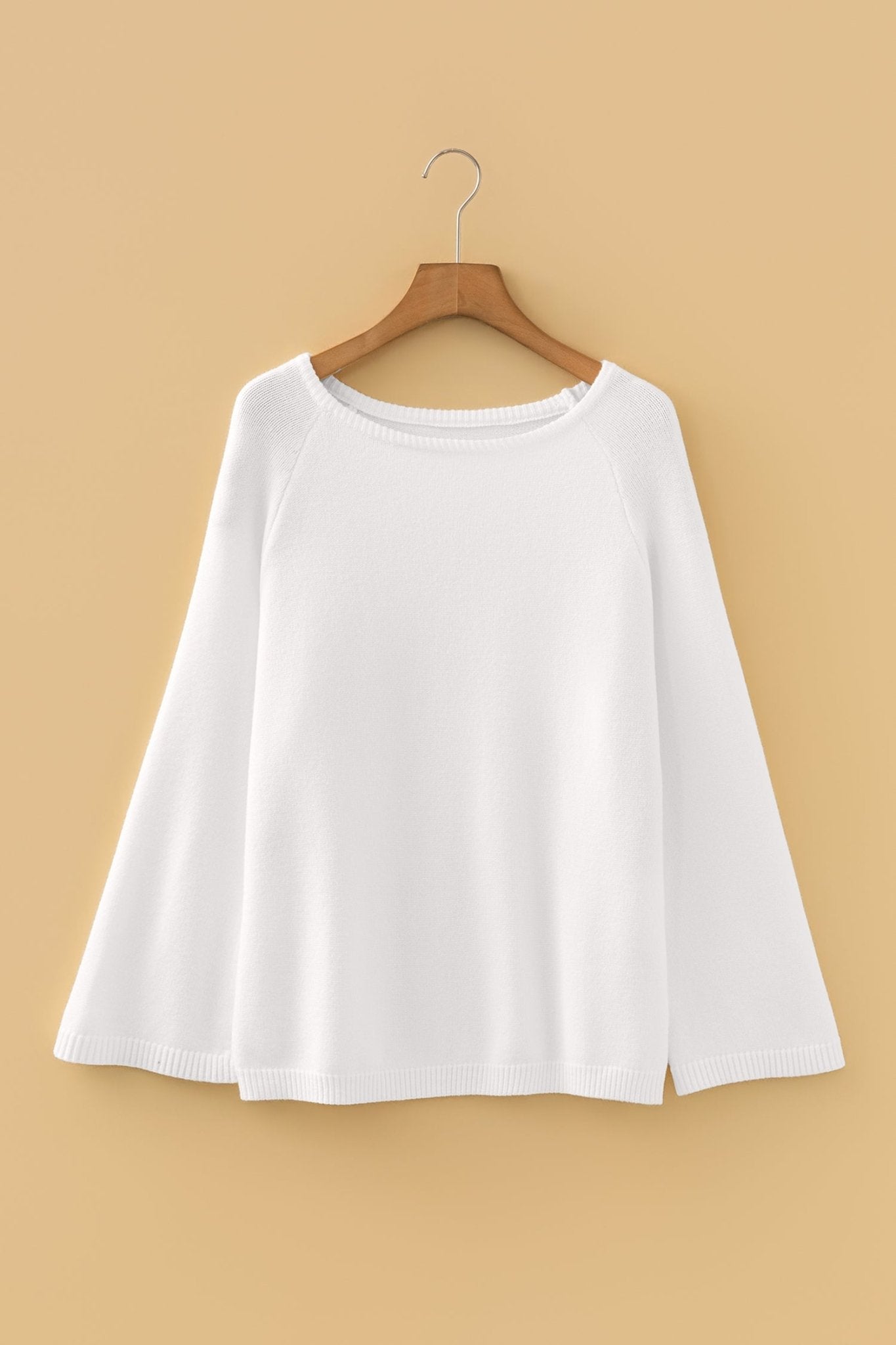 Solid Knit 3/4 Sleeve Dolman Sweater - Rooted & Reckless Co.