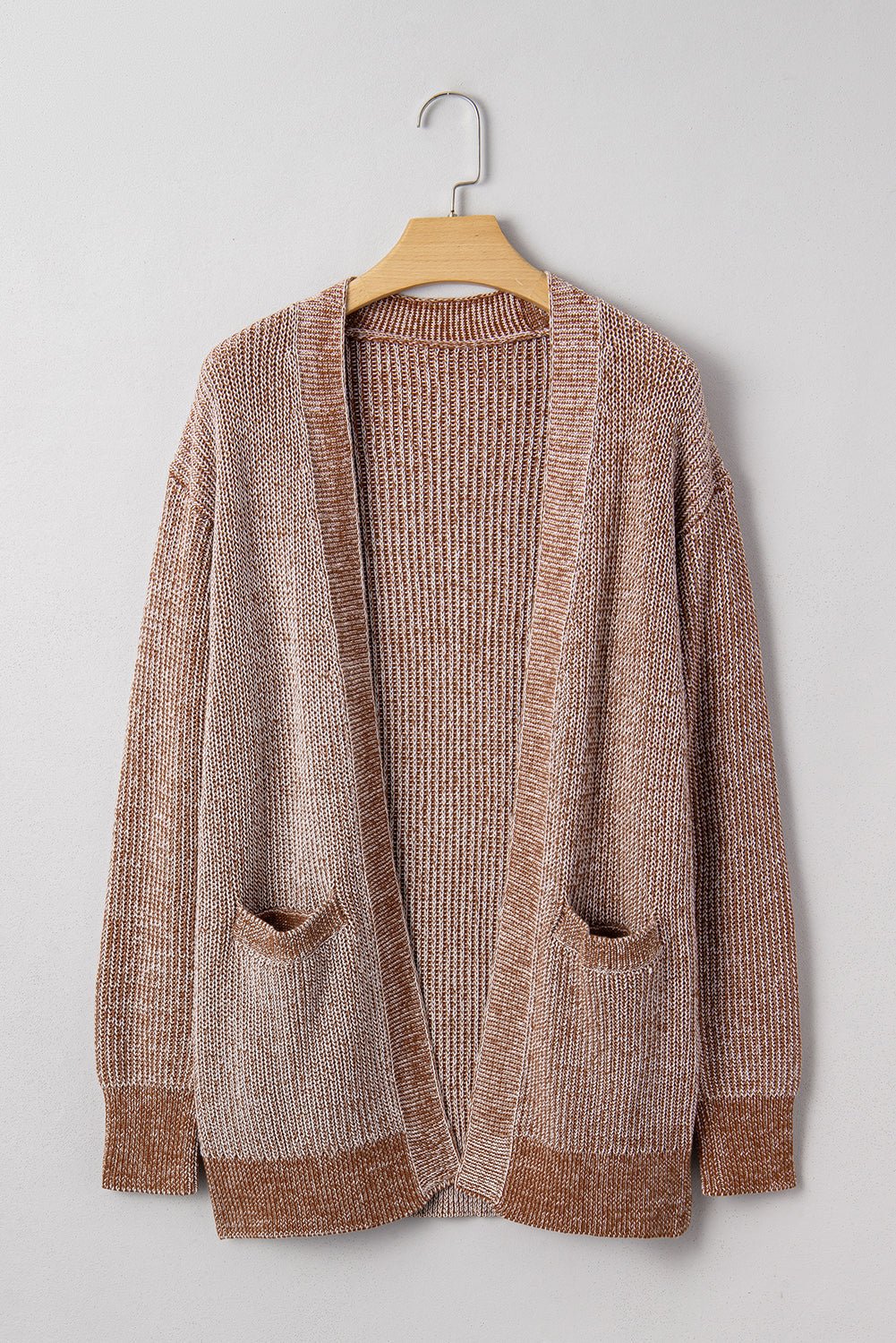 Solid Knit Open-Front Pocketed Cardigan - Rooted & Reckless Co.