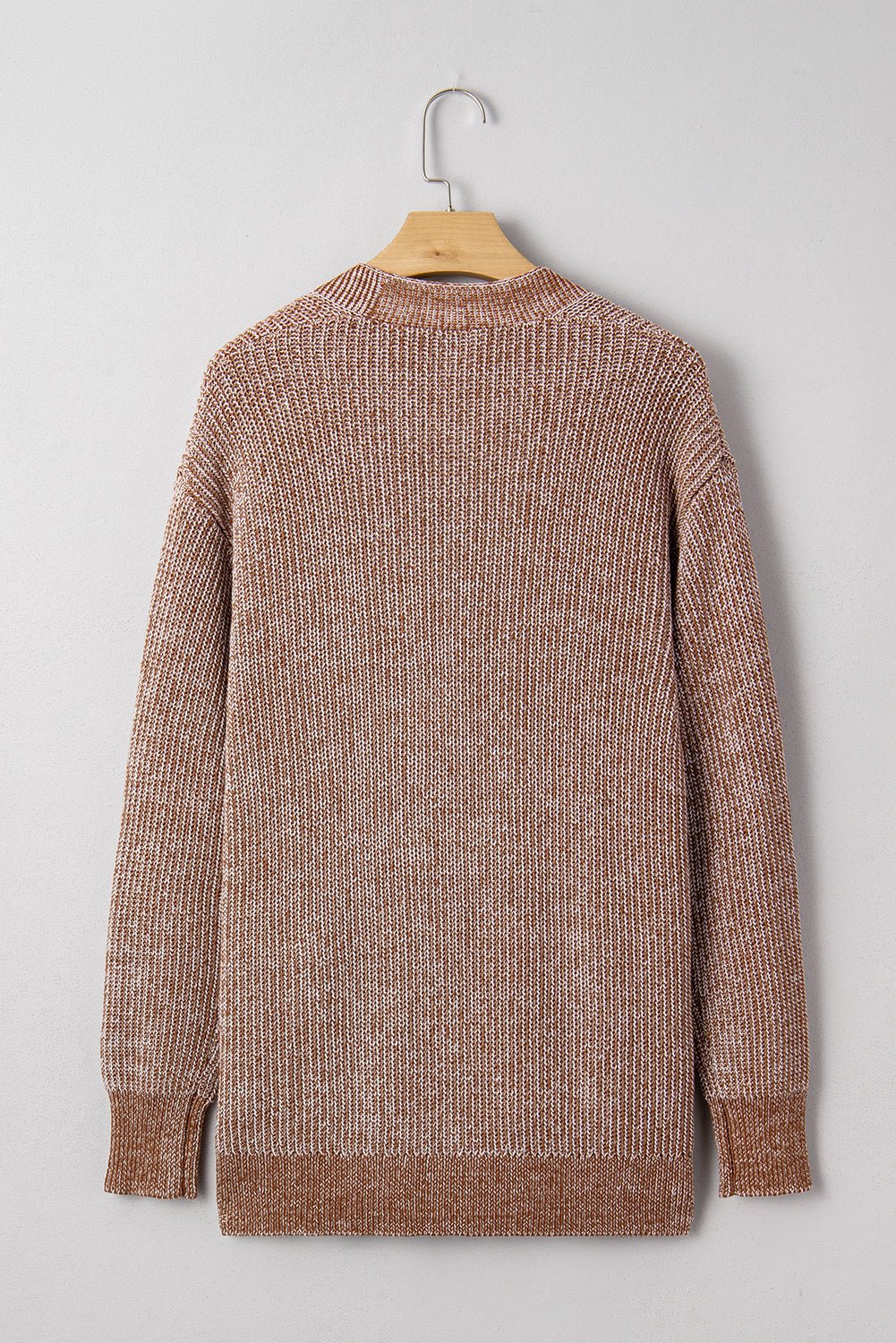 Solid Knit Open-Front Pocketed Cardigan - Rooted & Reckless Co.