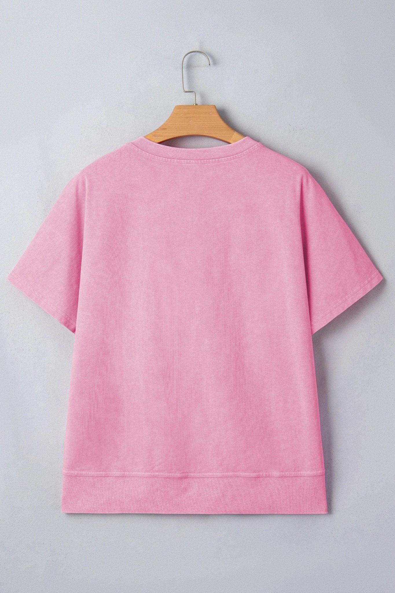 Solid Lace Patchwork Raglan Sleeve Notched Neck Tee - Rooted & Reckless Co.