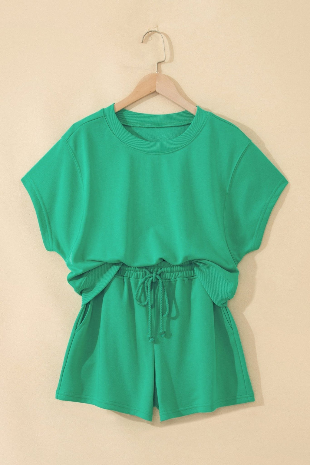 Solid Loose Tee & Drawstring Shorts Set - Rooted & Reckless Co.