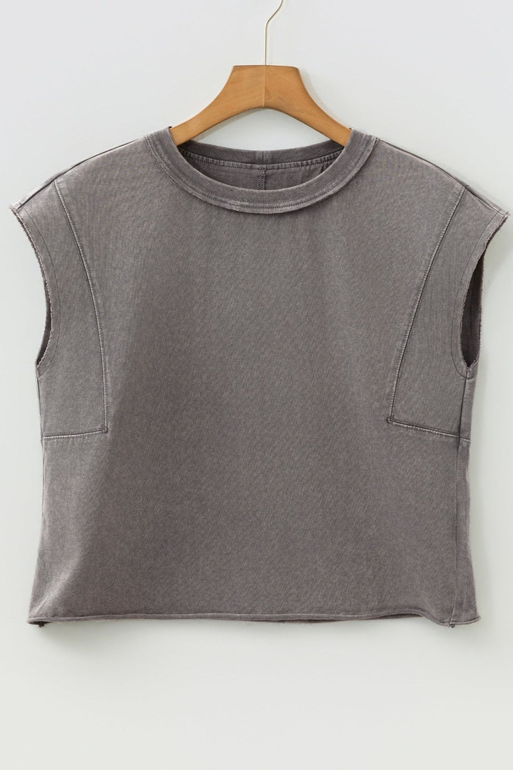 Solid Mineral Wash Boxy Tank Top - Rooted & Reckless Co.