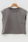 Solid Mineral Wash Boxy Tank Top - Rooted & Reckless Co.