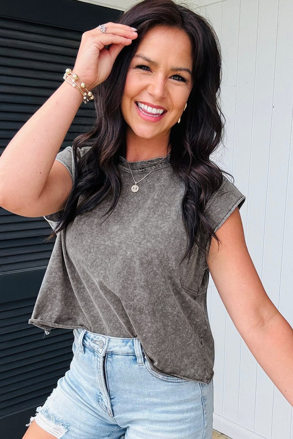 Solid Mineral Wash Boxy Tank Top - Rooted & Reckless Co.