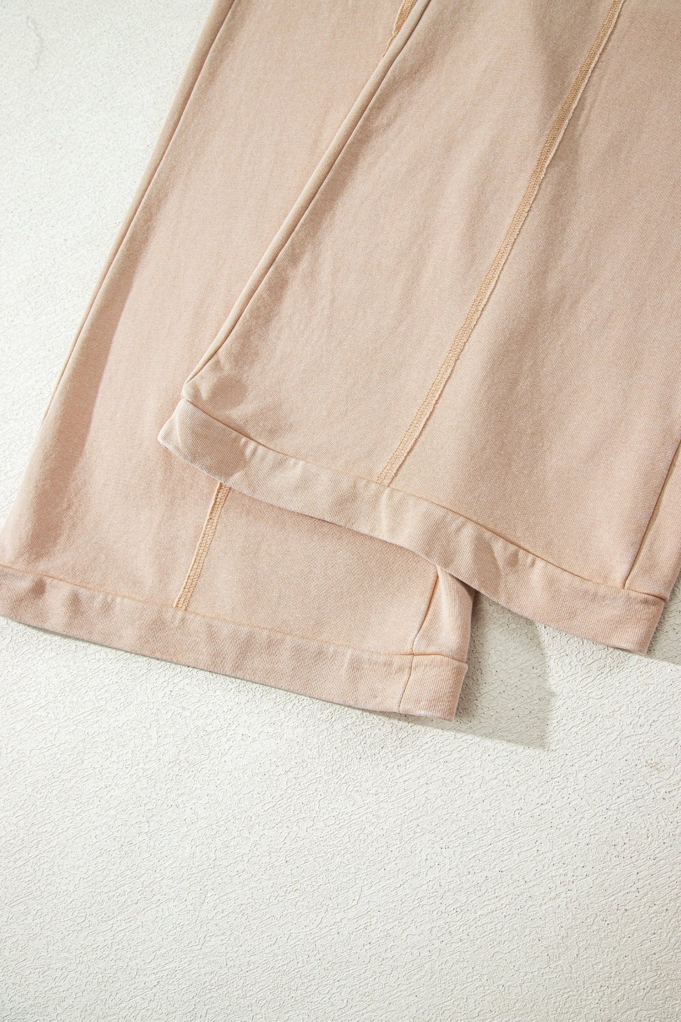 Solid Mineral Wash High Waist Wide Leg Pants - Rooted & Reckless Co.
