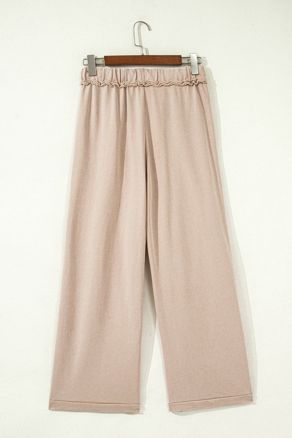 Solid Mineral Wash High Waist Wide Leg Pants - Rooted & Reckless Co.