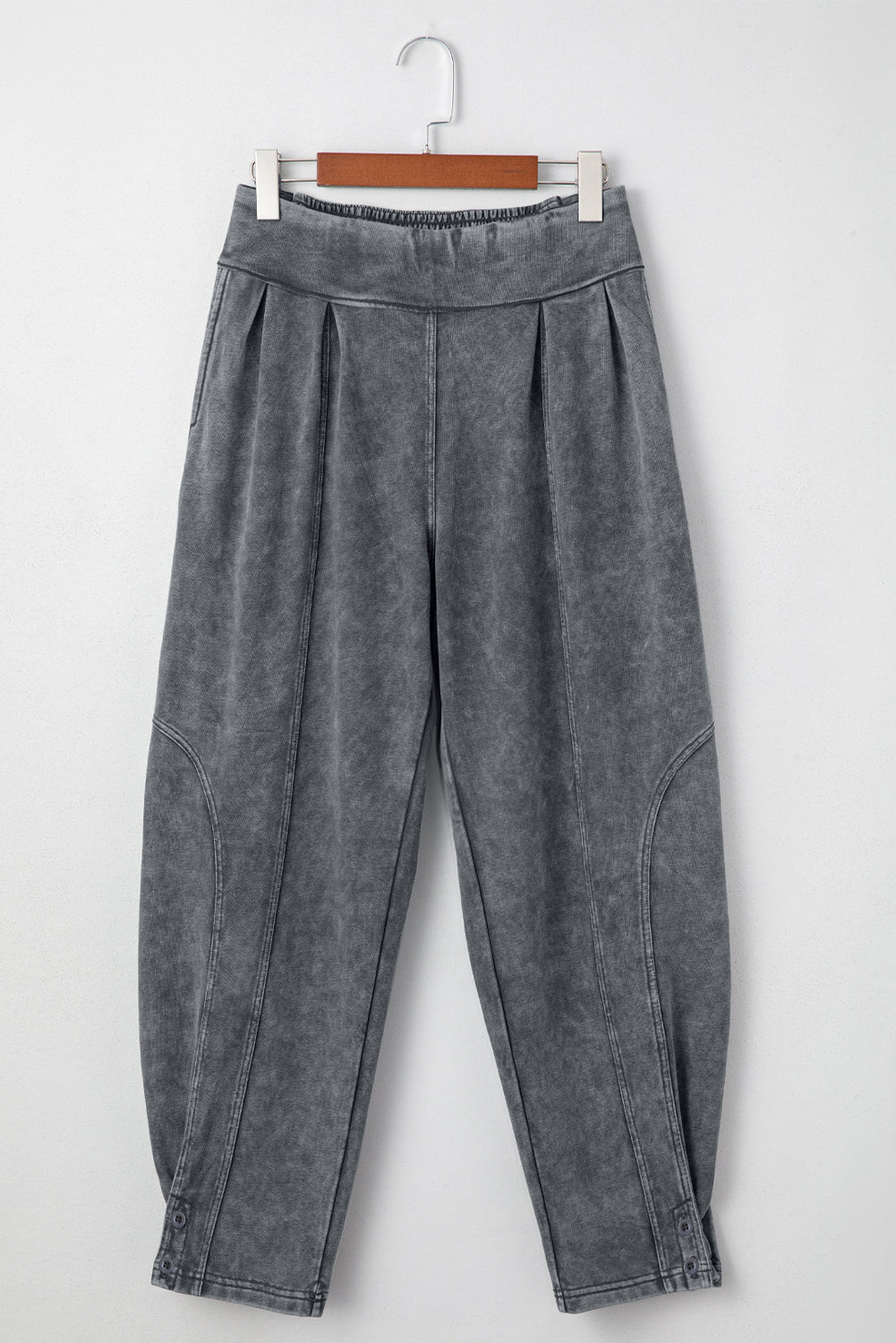 Solid Mineral Wash Jogger Style Pants - Rooted & Reckless Co.