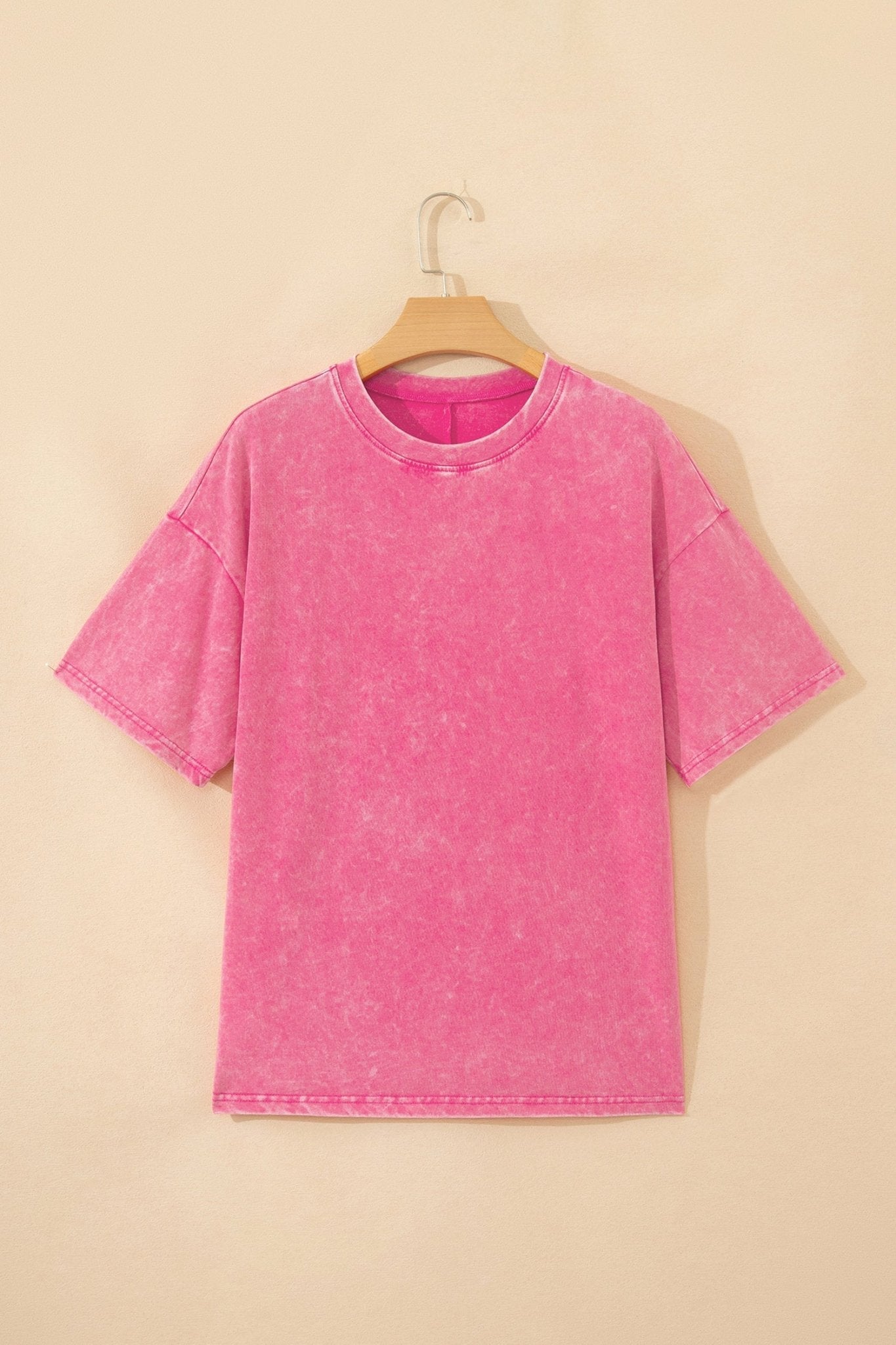 Solid Mineral Wash Short Sleeve Oversized Tee - Rooted & Reckless Co.
