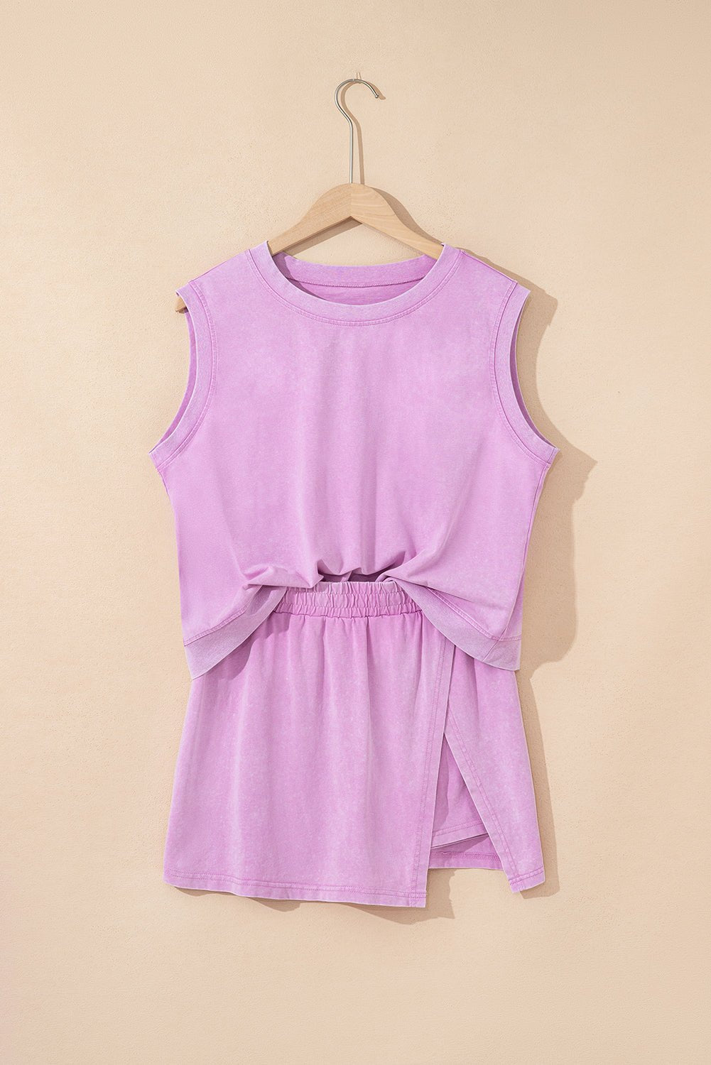Solid Mineral Wash Tank Top & Lined Skort Set - Rooted & Reckless Co.