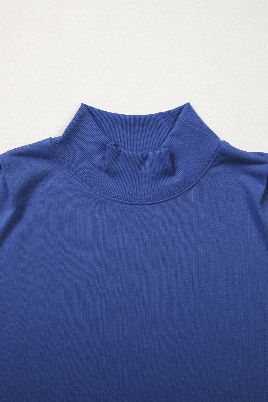 Solid Mock Neck Cap Sleeve Oversized Top - Rooted & Reckless Co.
