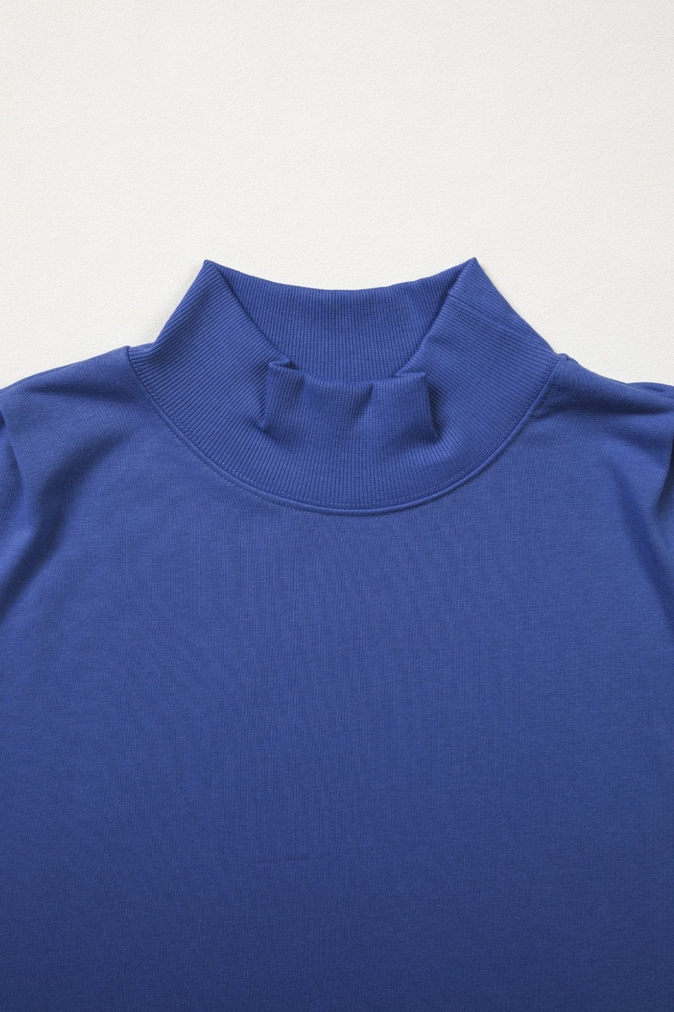 Solid Mock Neck Cap Sleeve Oversized Top - Rooted & Reckless Co.