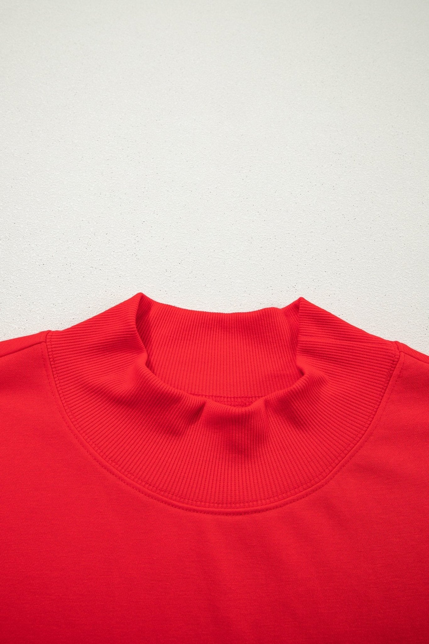 Solid Mock Neck Cap Sleeve Oversized Top - Rooted & Reckless Co.