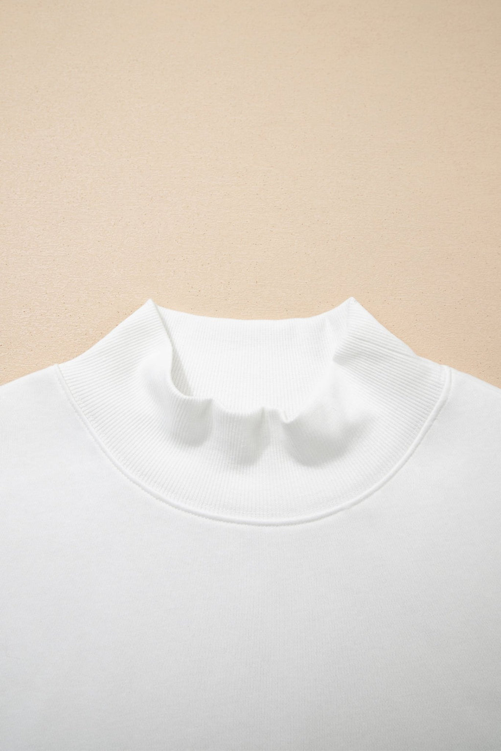 Solid Mock Neck Cap Sleeve Oversized Top - Rooted & Reckless Co.