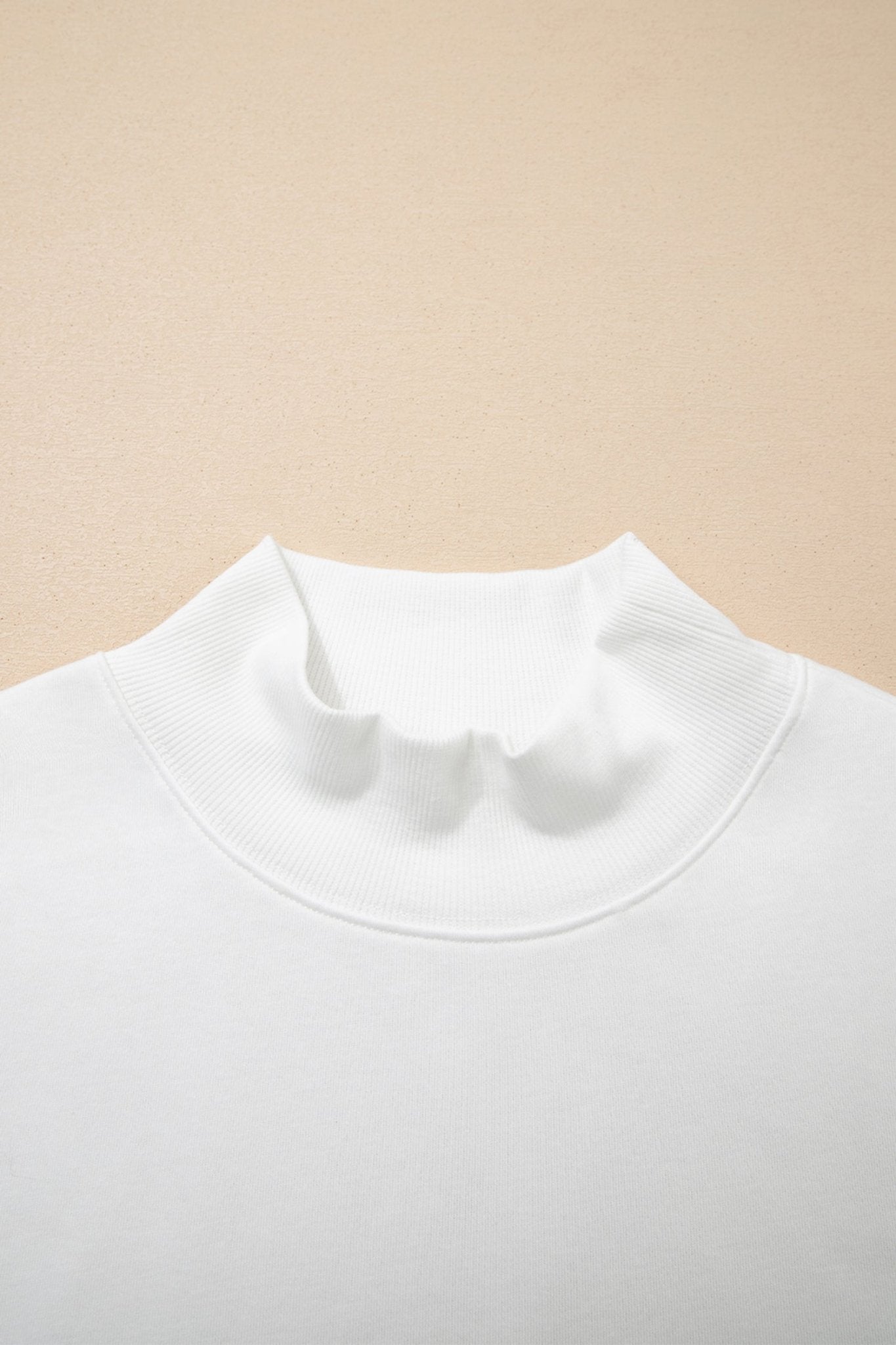 Solid Mock Neck Cap Sleeve Oversized Top - Rooted & Reckless Co.