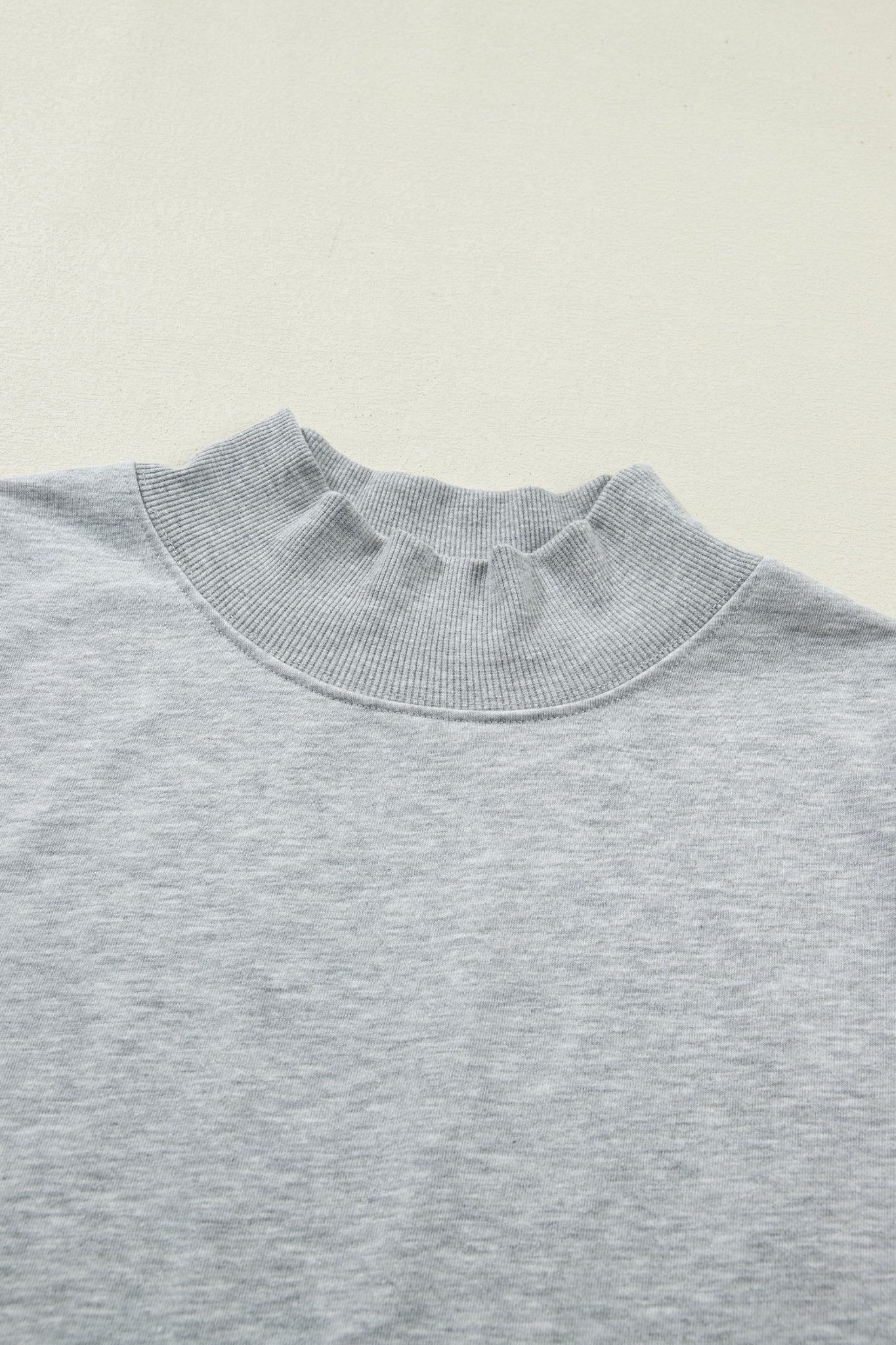 Solid Mock Neck Cap Sleeve Oversized Top - Rooted & Reckless Co.