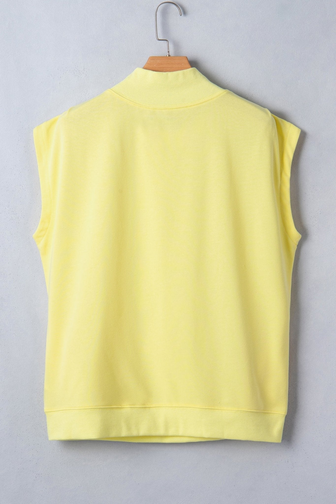 Solid Mock Neck Cap Sleeve Oversized Top - Rooted & Reckless Co.