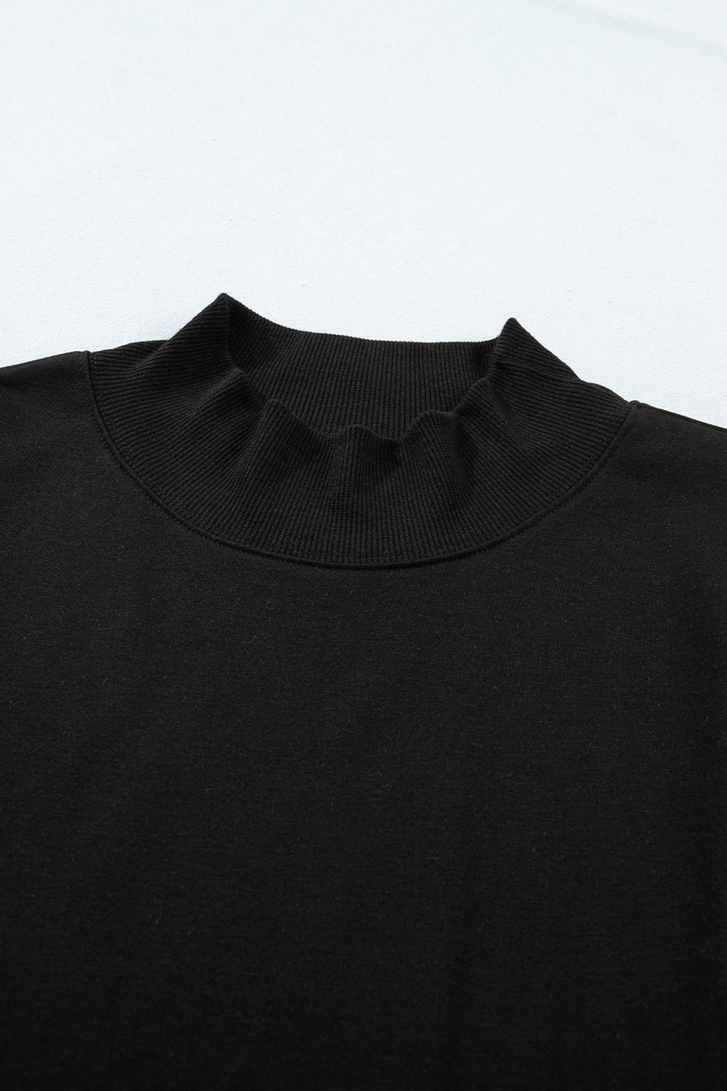 Solid Mock Neck Cap Sleeve Oversized Top - Rooted & Reckless Co.