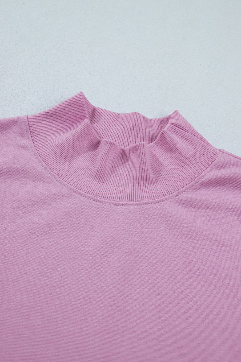Solid Mock Neck Cap Sleeve Oversized Top - Rooted & Reckless Co.
