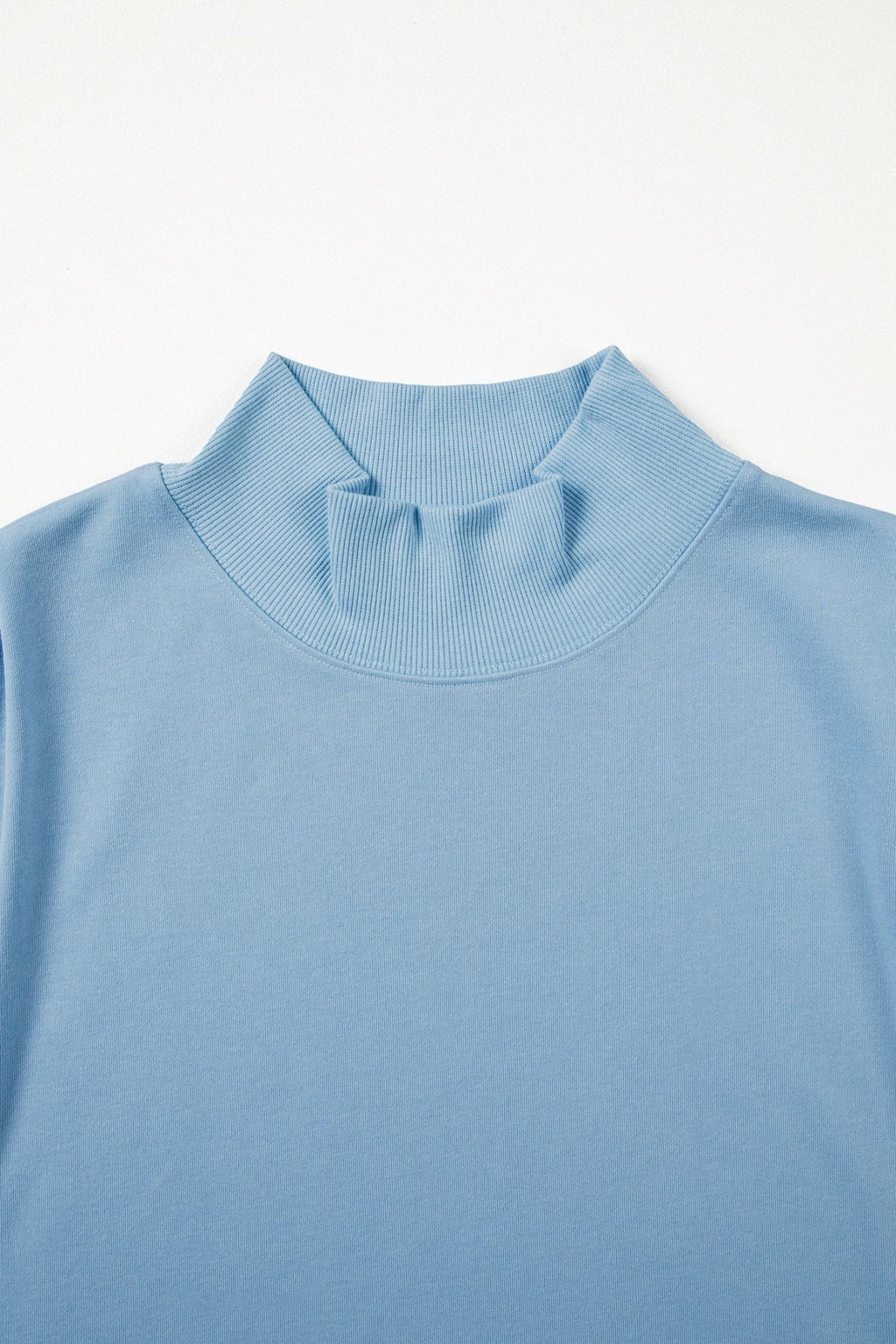 Solid Mock Neck Cap Sleeve Oversized Top - Rooted & Reckless Co.