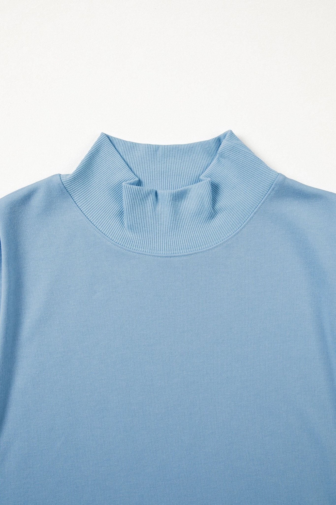 Solid Mock Neck Cap Sleeve Oversized Top - Rooted & Reckless Co.