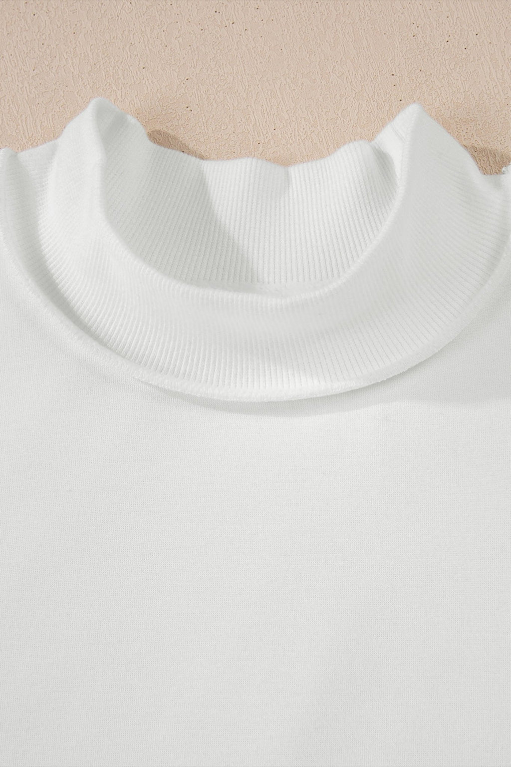 Solid Mock Neck Drop Shoulder Oversize Sweatshirt - Rooted & Reckless Co.