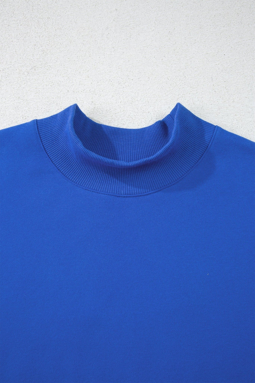 Solid Mock Neck Oversized Sweatshirt - Rooted & Reckless Co.