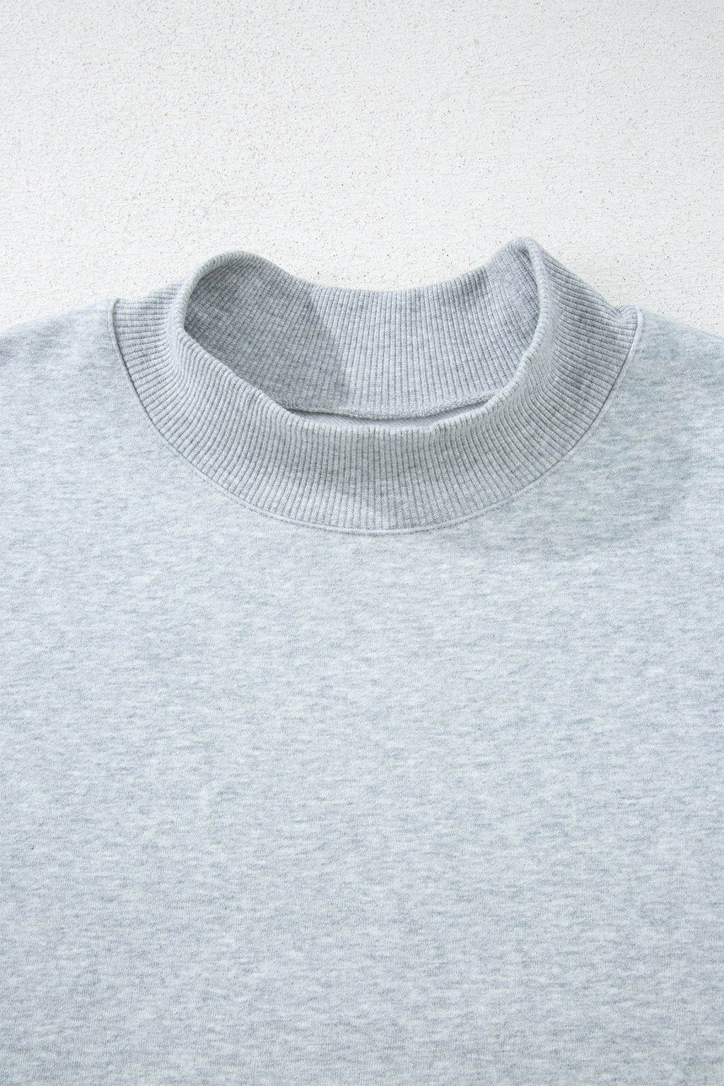 Solid Mock Neck Oversized Sweatshirt - Rooted & Reckless Co.