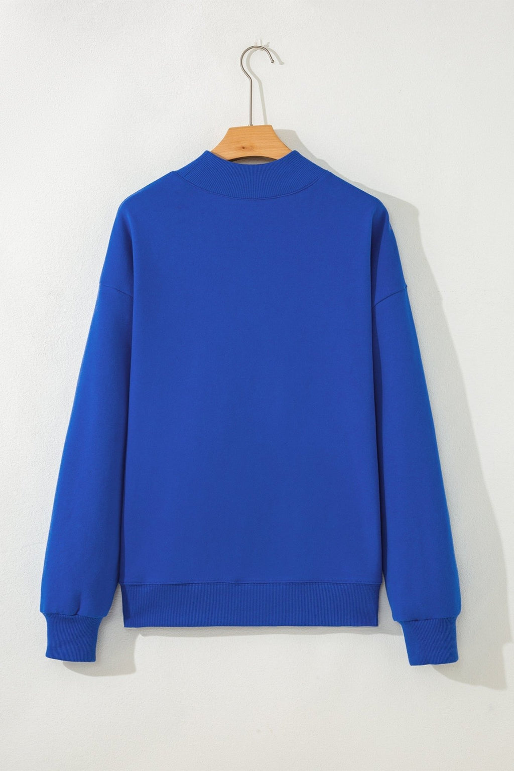 Solid Mock Neck Oversized Sweatshirt - Rooted & Reckless Co.
