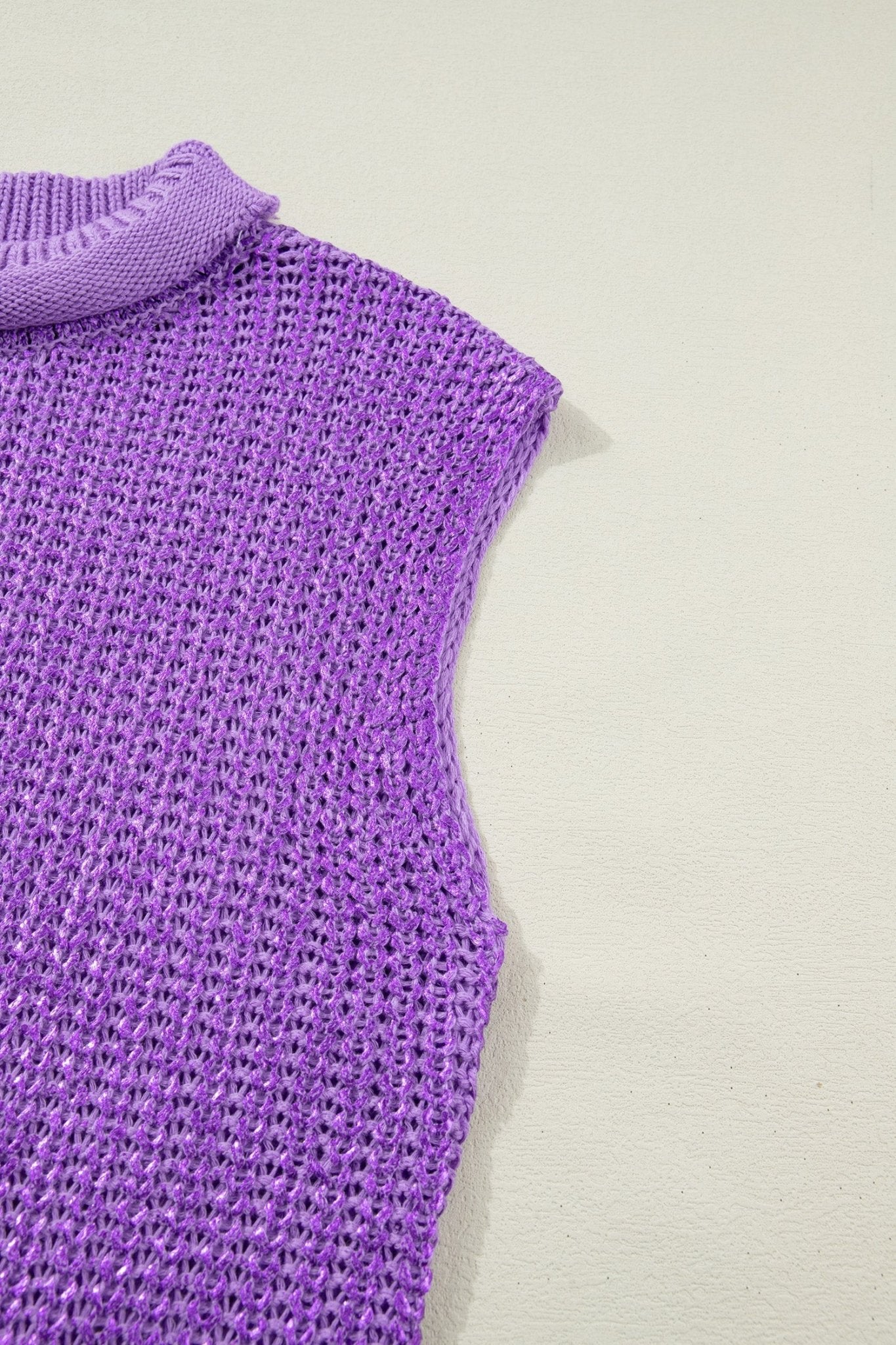 Solid Mock Neck Short Sleeve Knit Sweater - Rooted & Reckless Co.