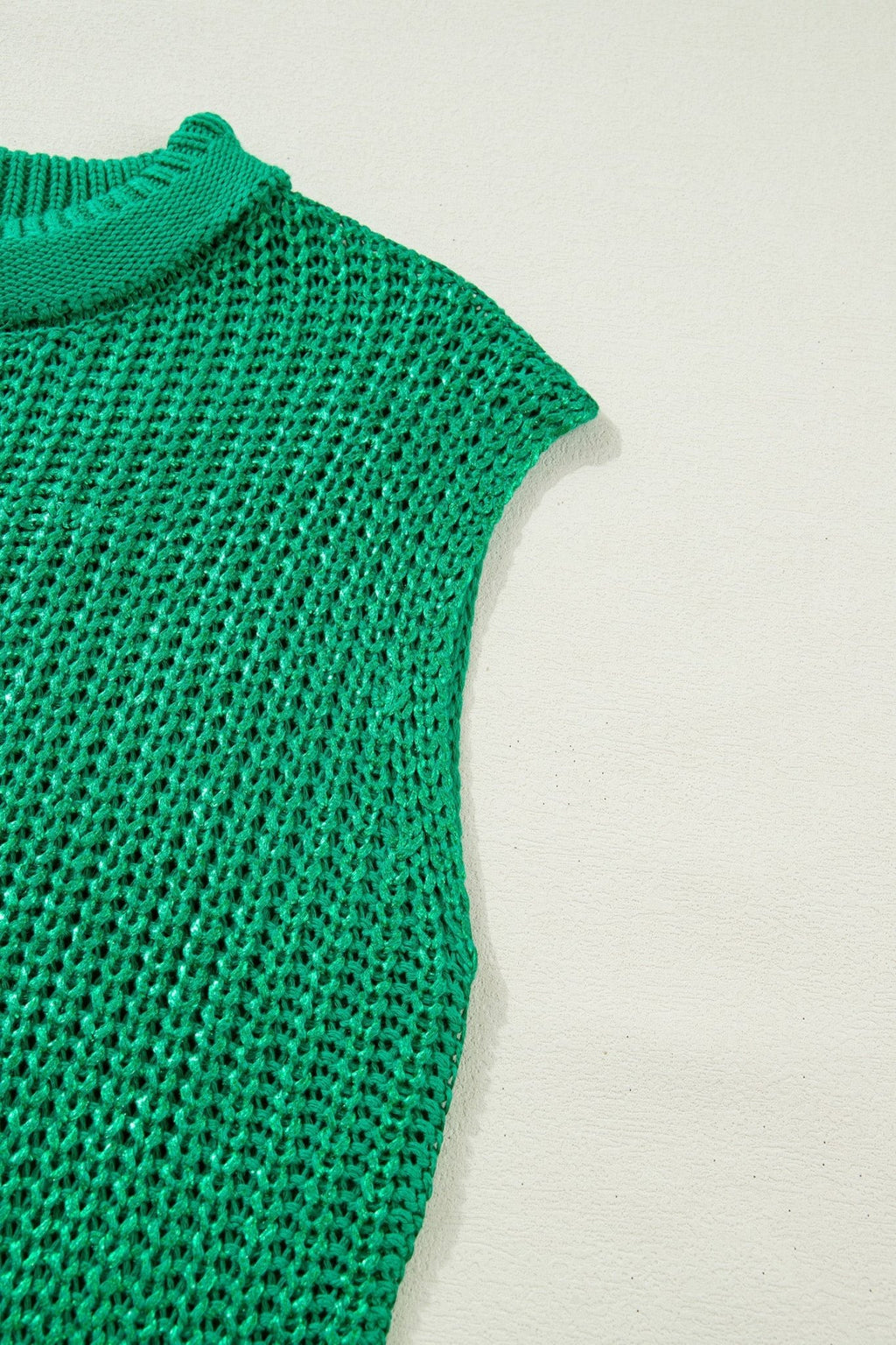 Solid Mock Neck Short Sleeve Knit Sweater - Rooted & Reckless Co.