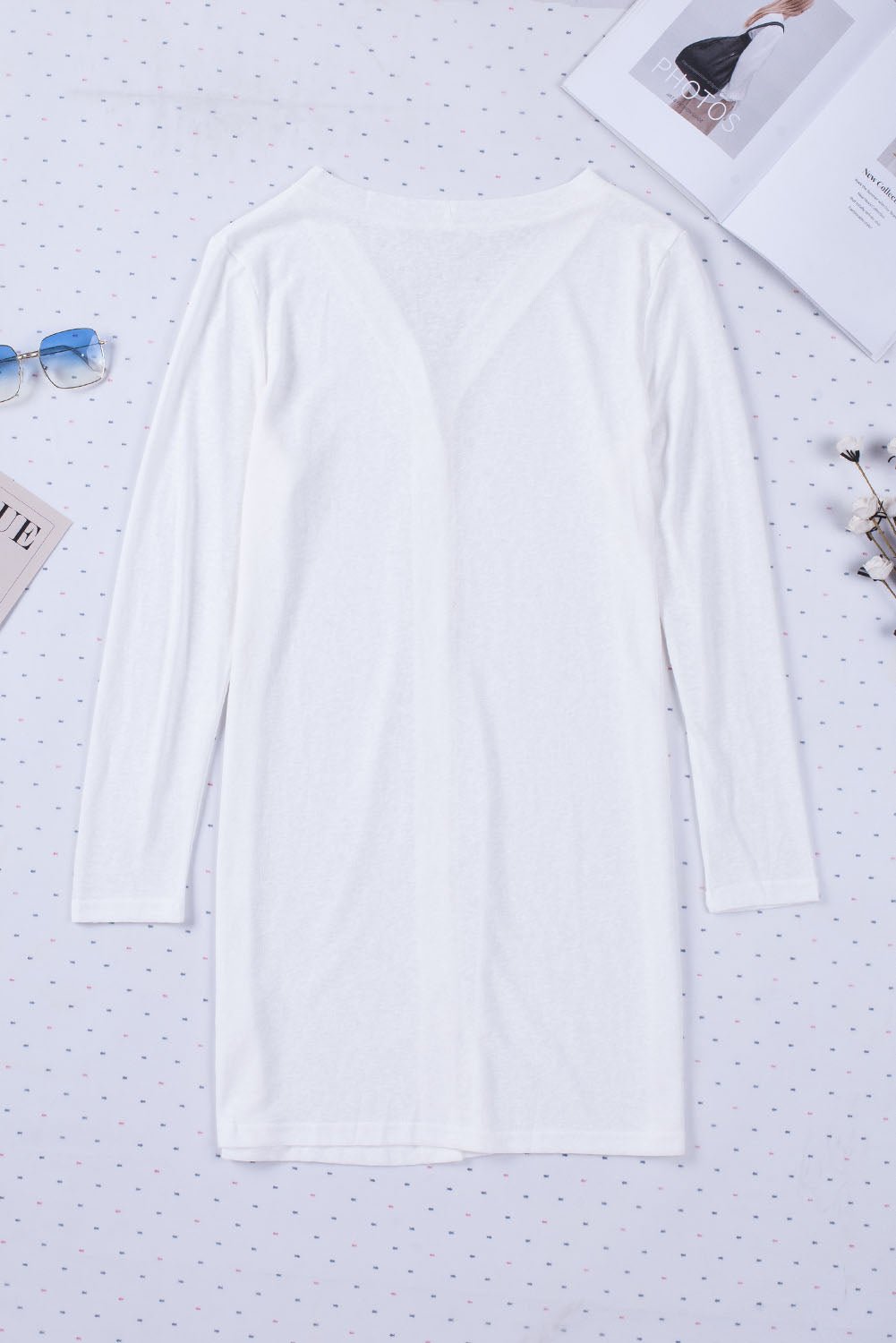 Solid Open-Front Buttoned Cardigan - Rooted & Reckless Co.