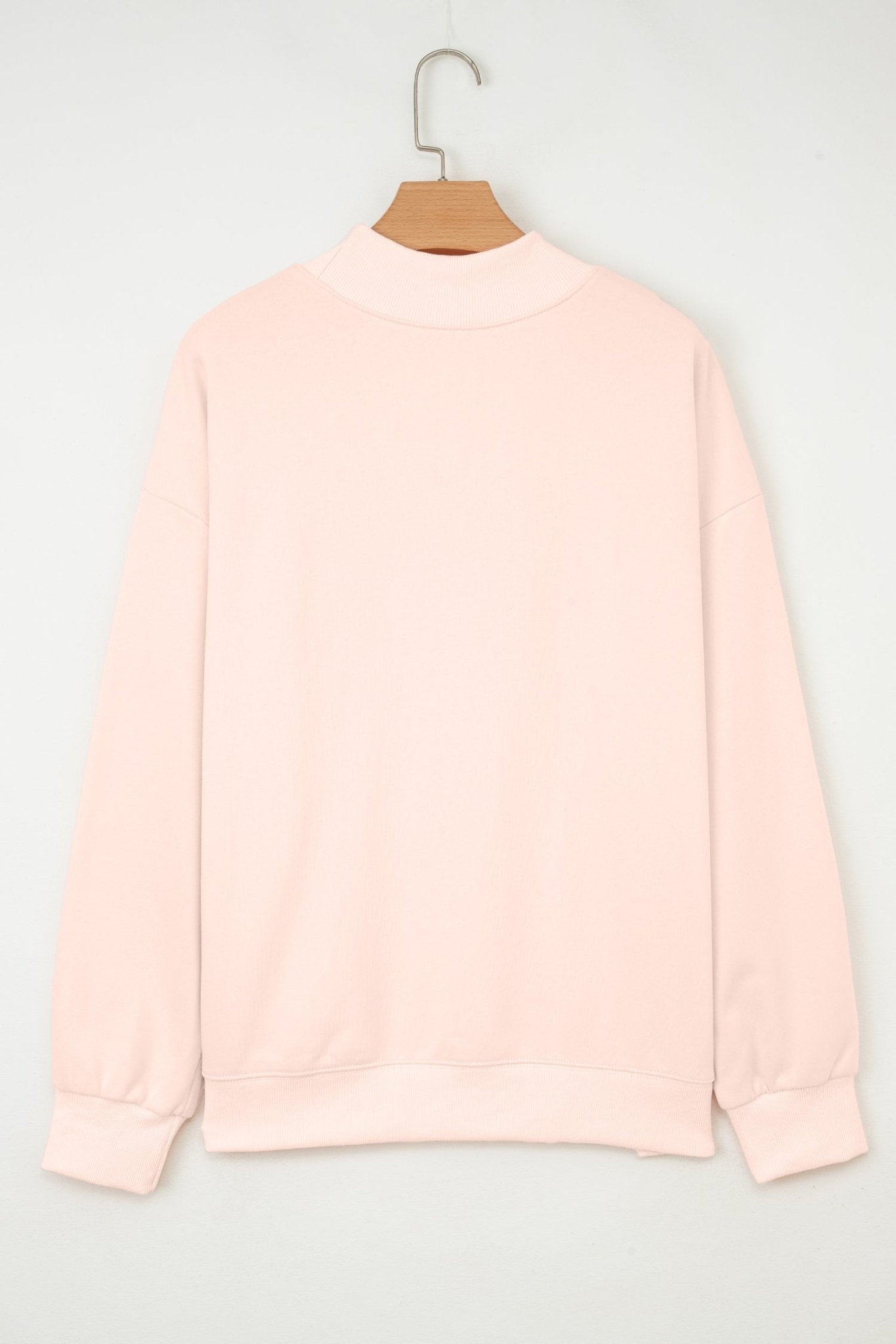 Solid Oversize Mock Neck Sweatshirt - Rooted & Reckless Co.