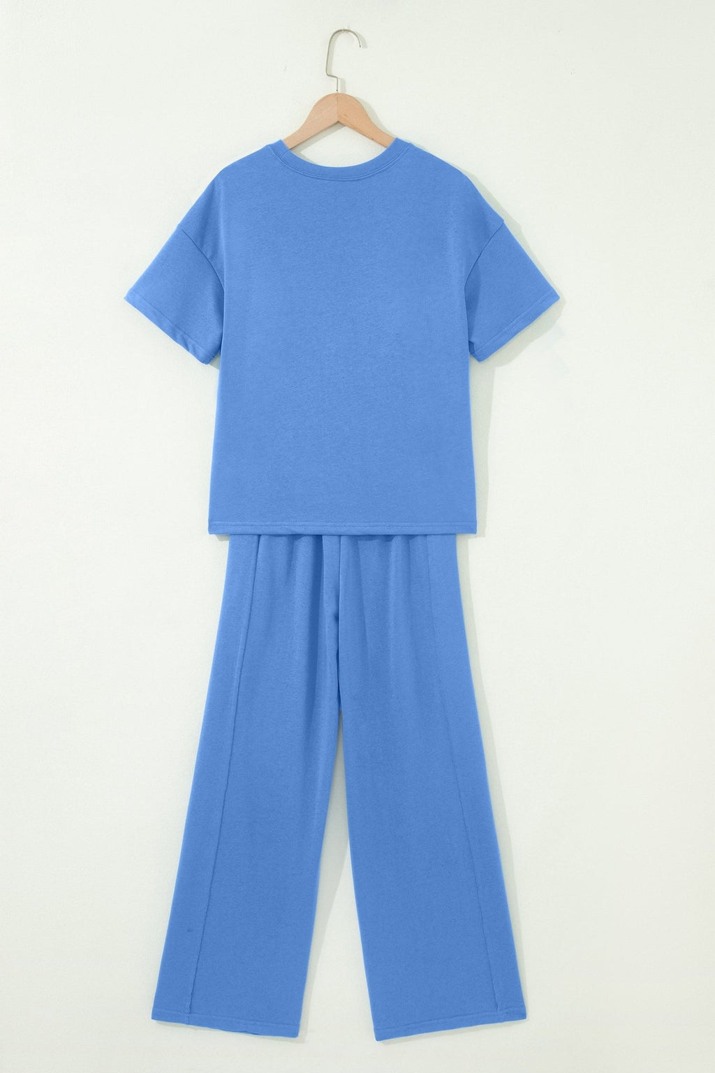 Solid Oversize Tee & Wide Leg Pants Set - Rooted & Reckless Co.