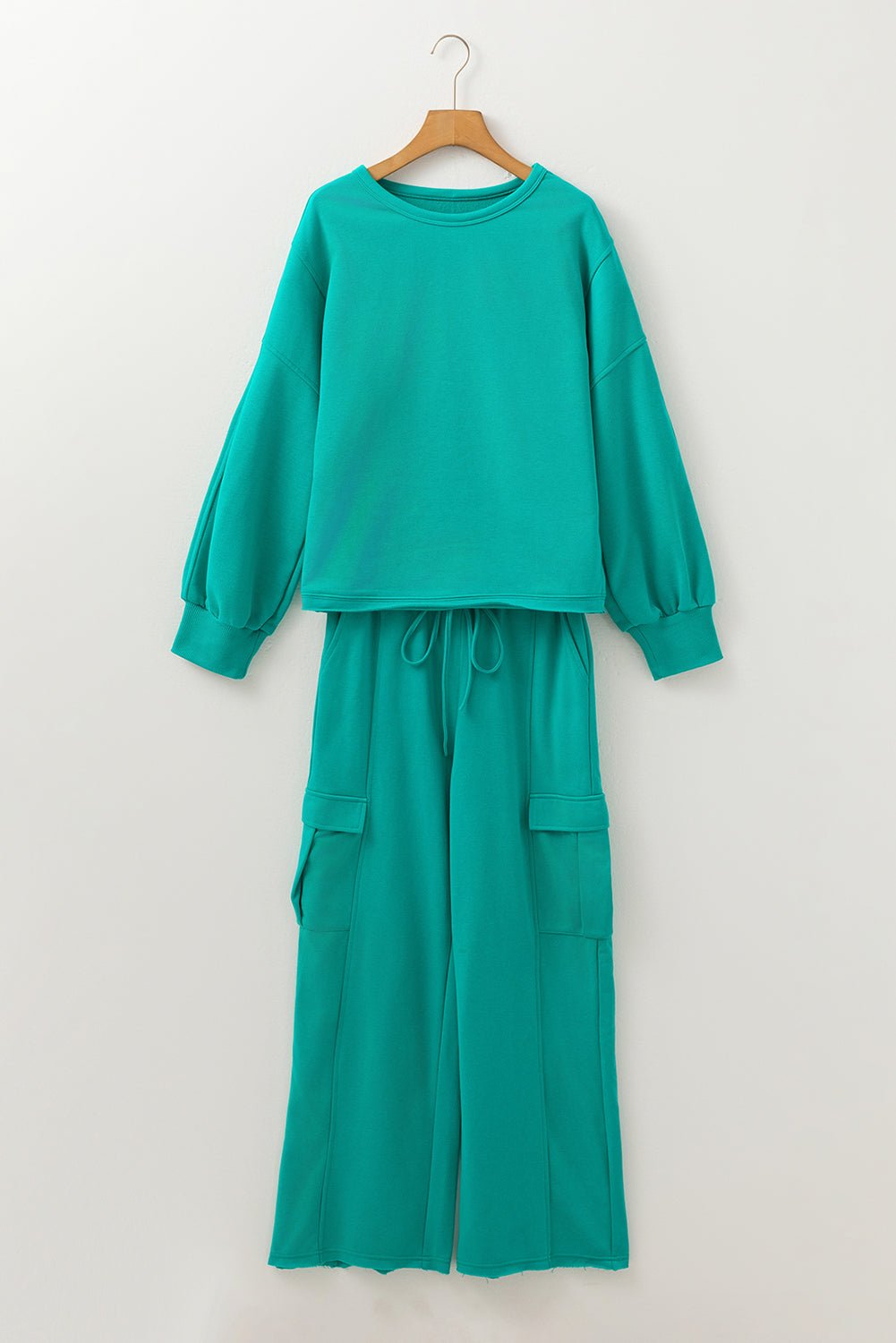 Solid Patchwork Top and Pants Set - Rooted & Reckless Co.