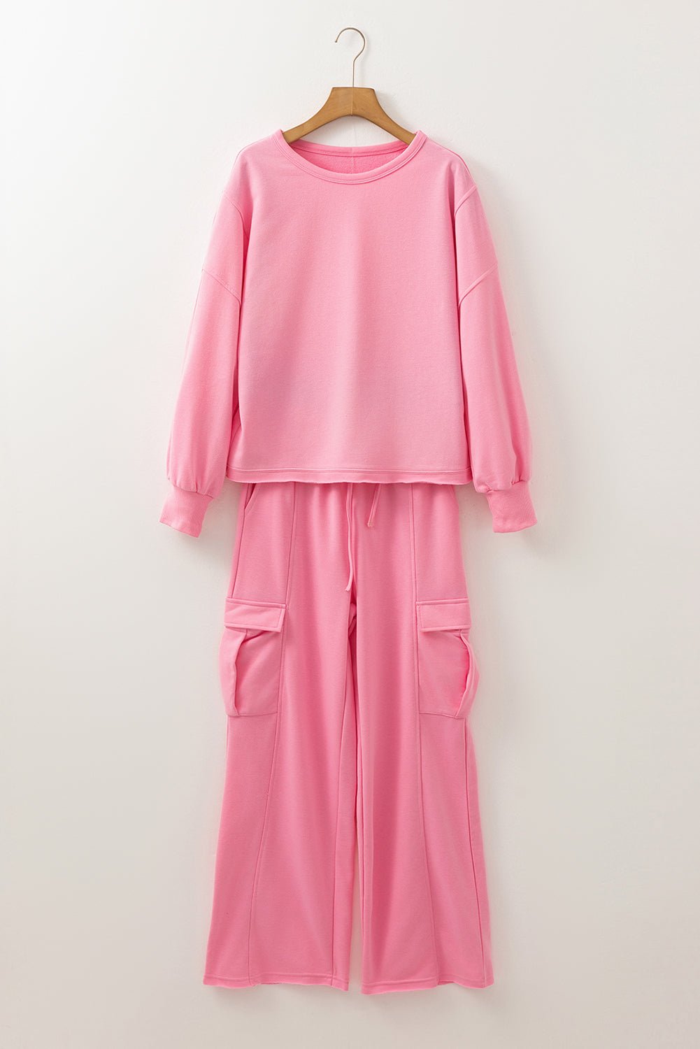 Solid Patchwork Top and Pants Set - Rooted & Reckless Co.