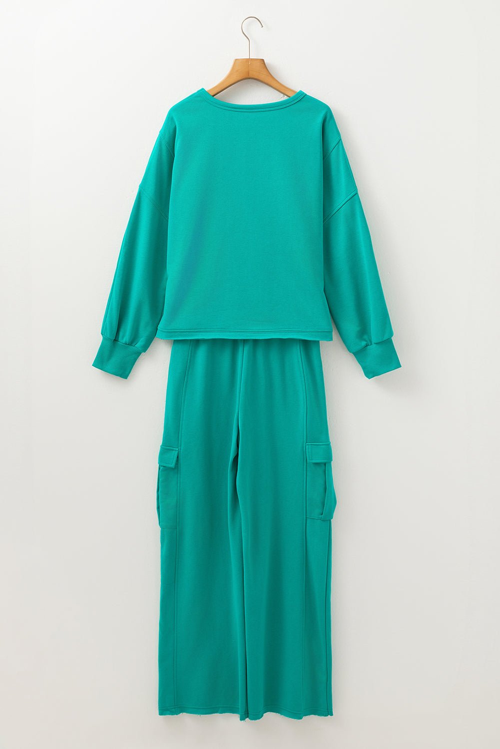 Solid Patchwork Top and Pants Set - Rooted & Reckless Co.