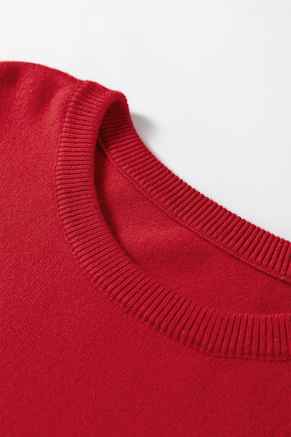 Solid Pearl Embellished Double Ruffle Sleeve Sweater - Rooted & Reckless Co.