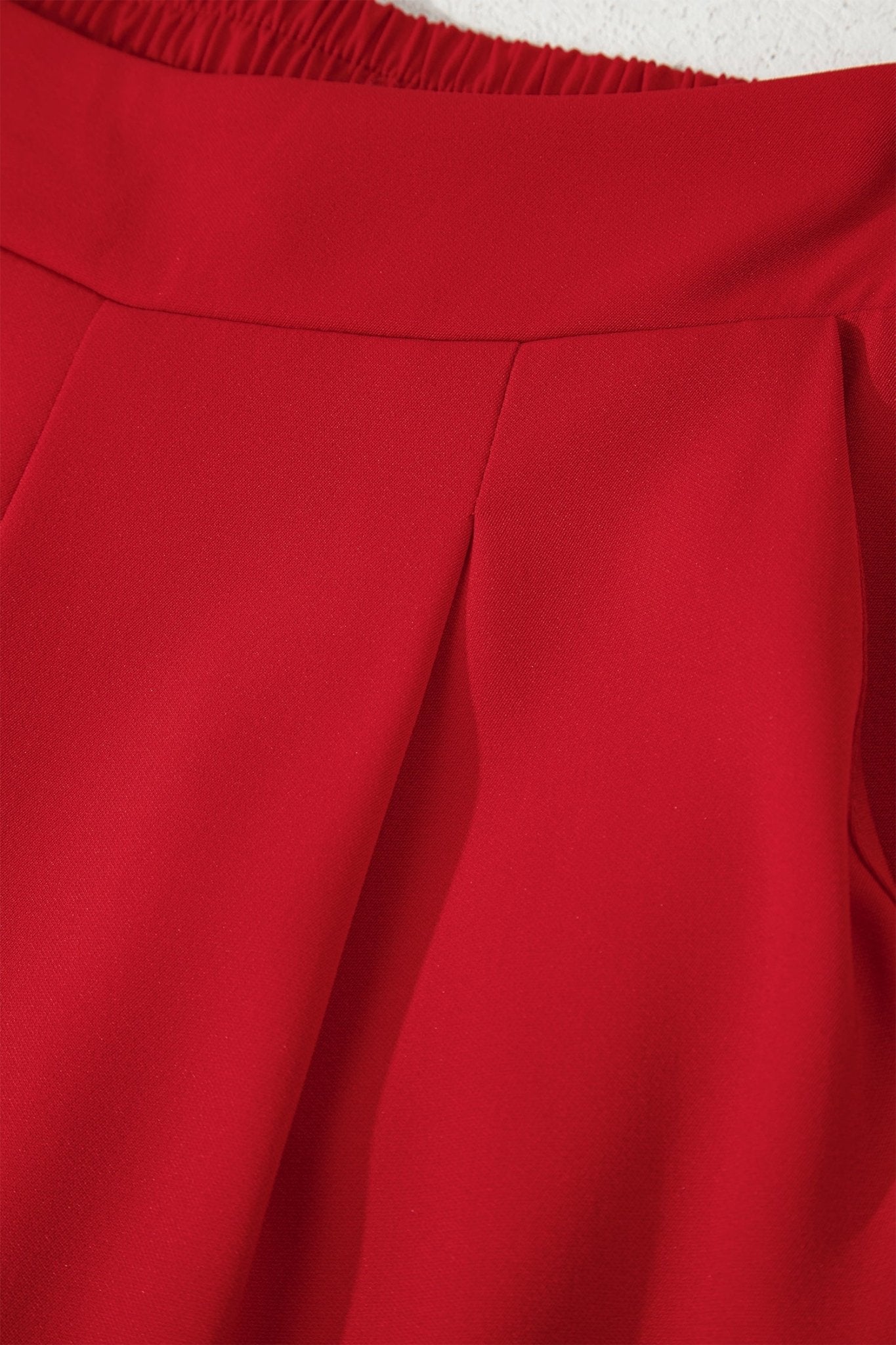 Solid Pleated Pull-On Straight Leg Pants - Rooted & Reckless Co.