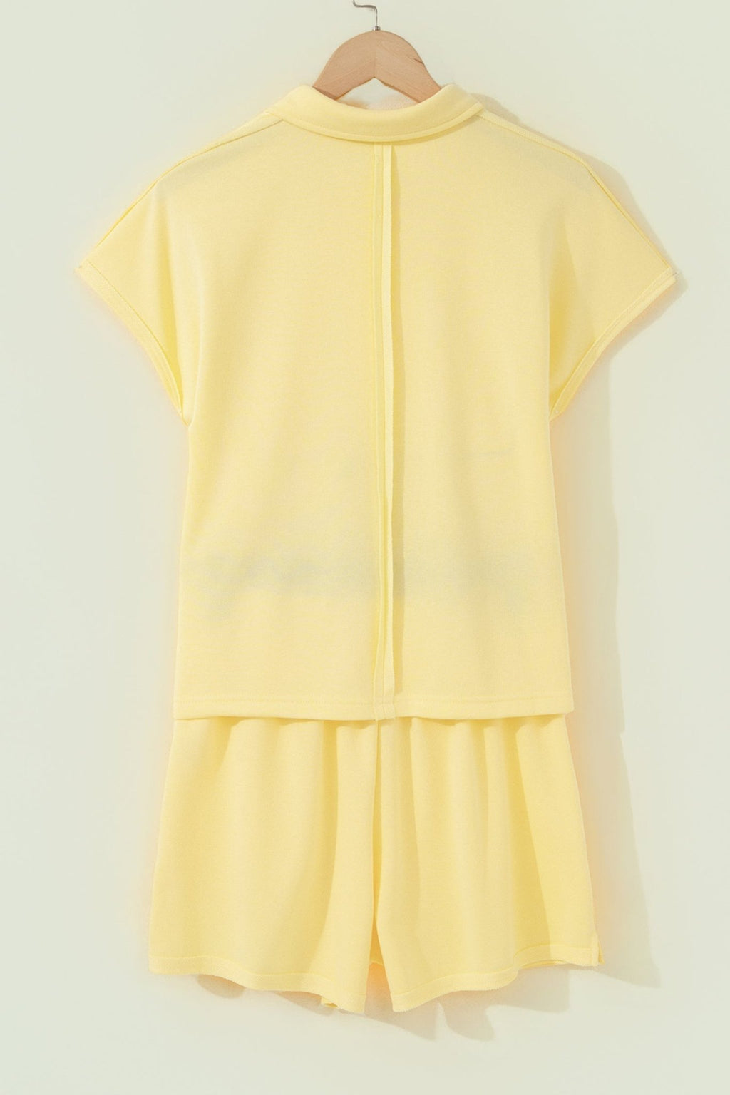 Solid Polo Tee & Elastic Waist Short Set - Rooted & Reckless Co.