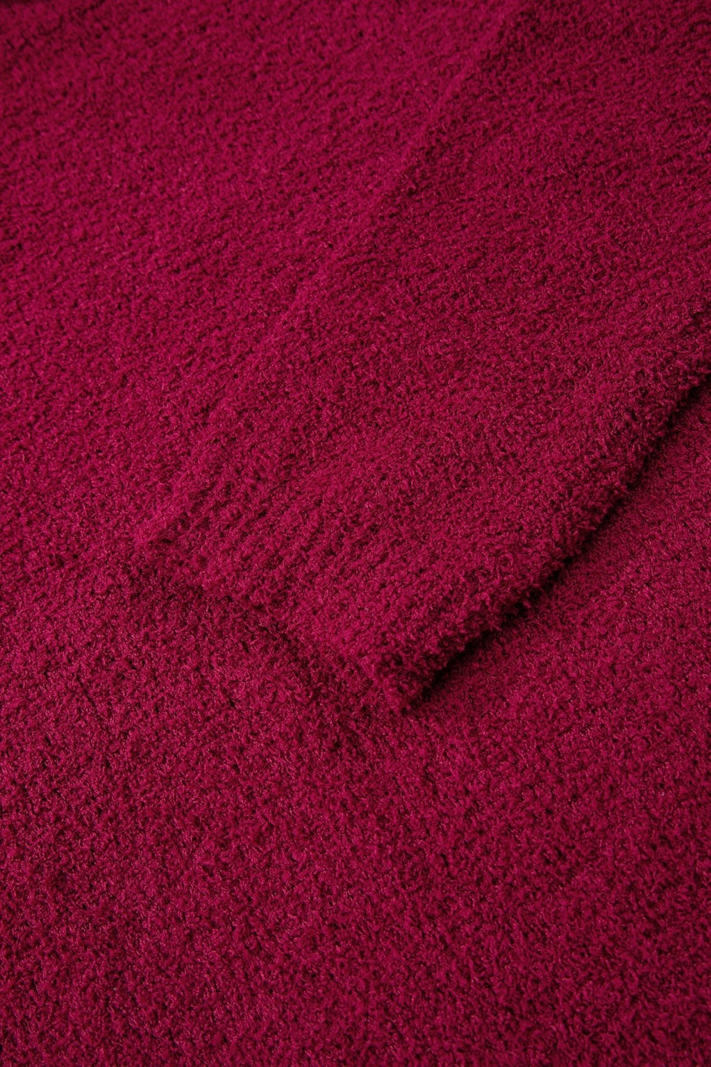 Solid Popcorn Knit Mock Neck Sweater - Rooted & Reckless Co.