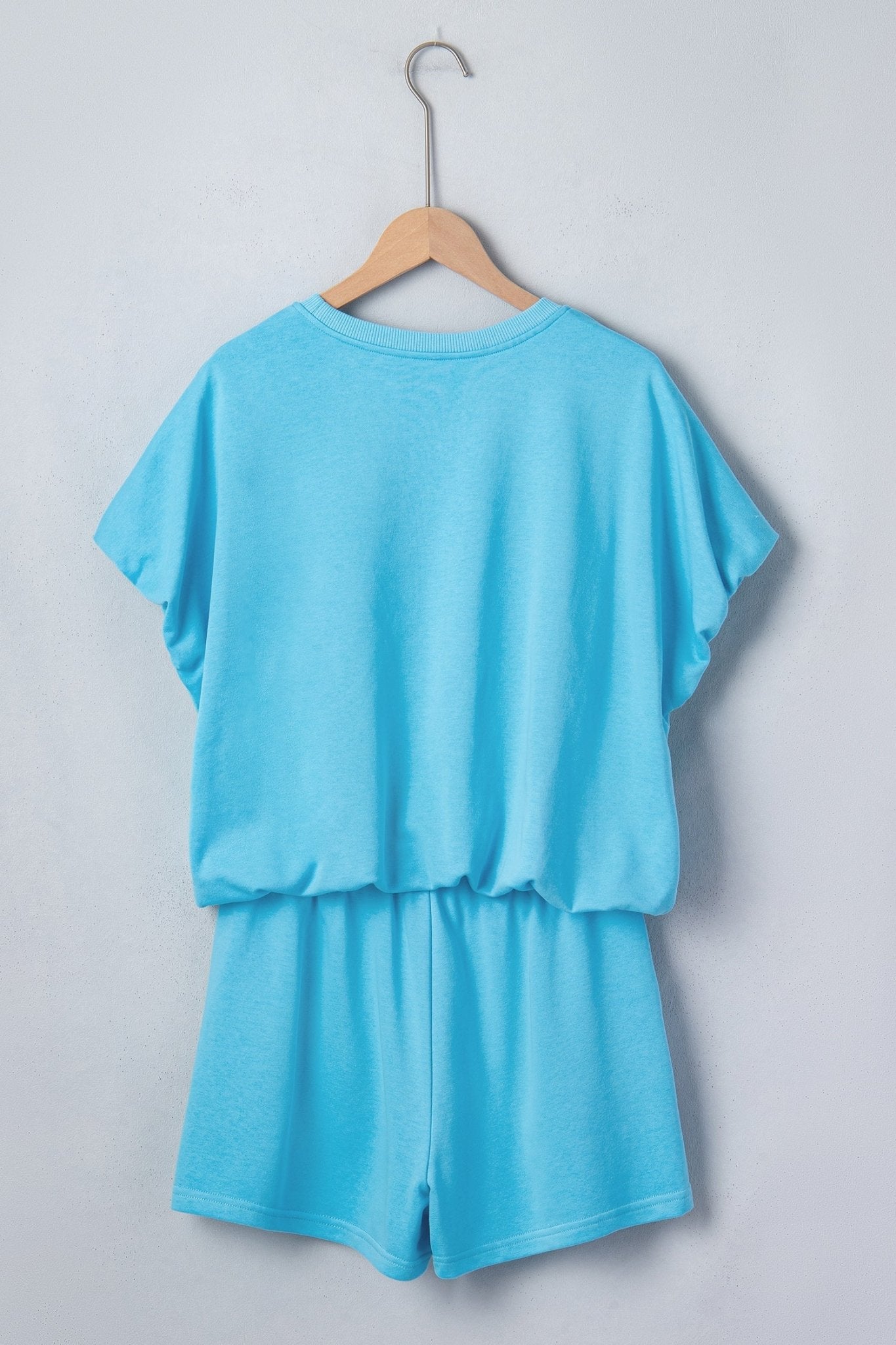Solid Puff Sleeve Top & Drawstring Shorts Set - Rooted & Reckless Co.