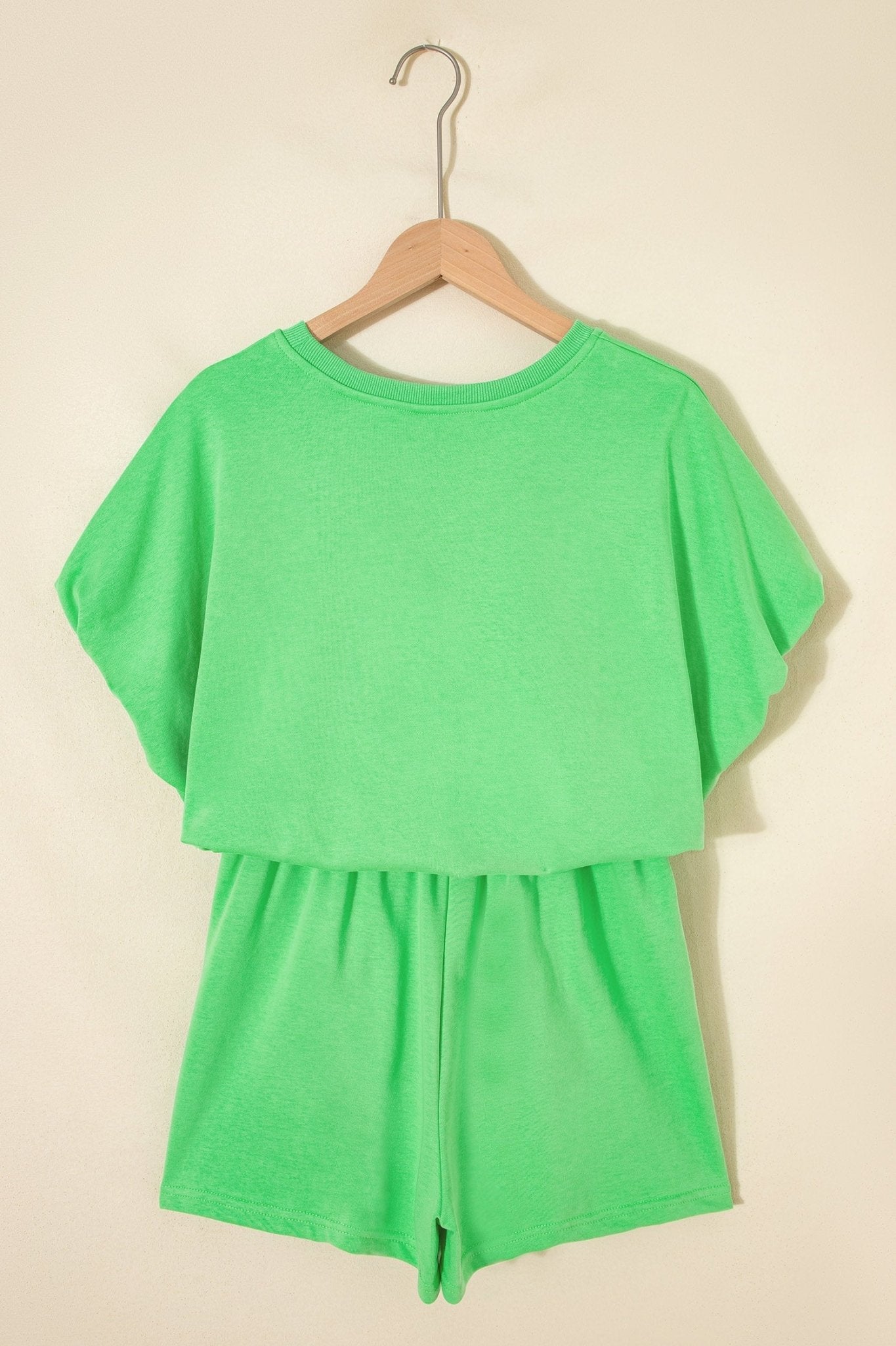 Solid Puffy Loose Top & Drawstring Shorts Set - Rooted & Reckless Co.