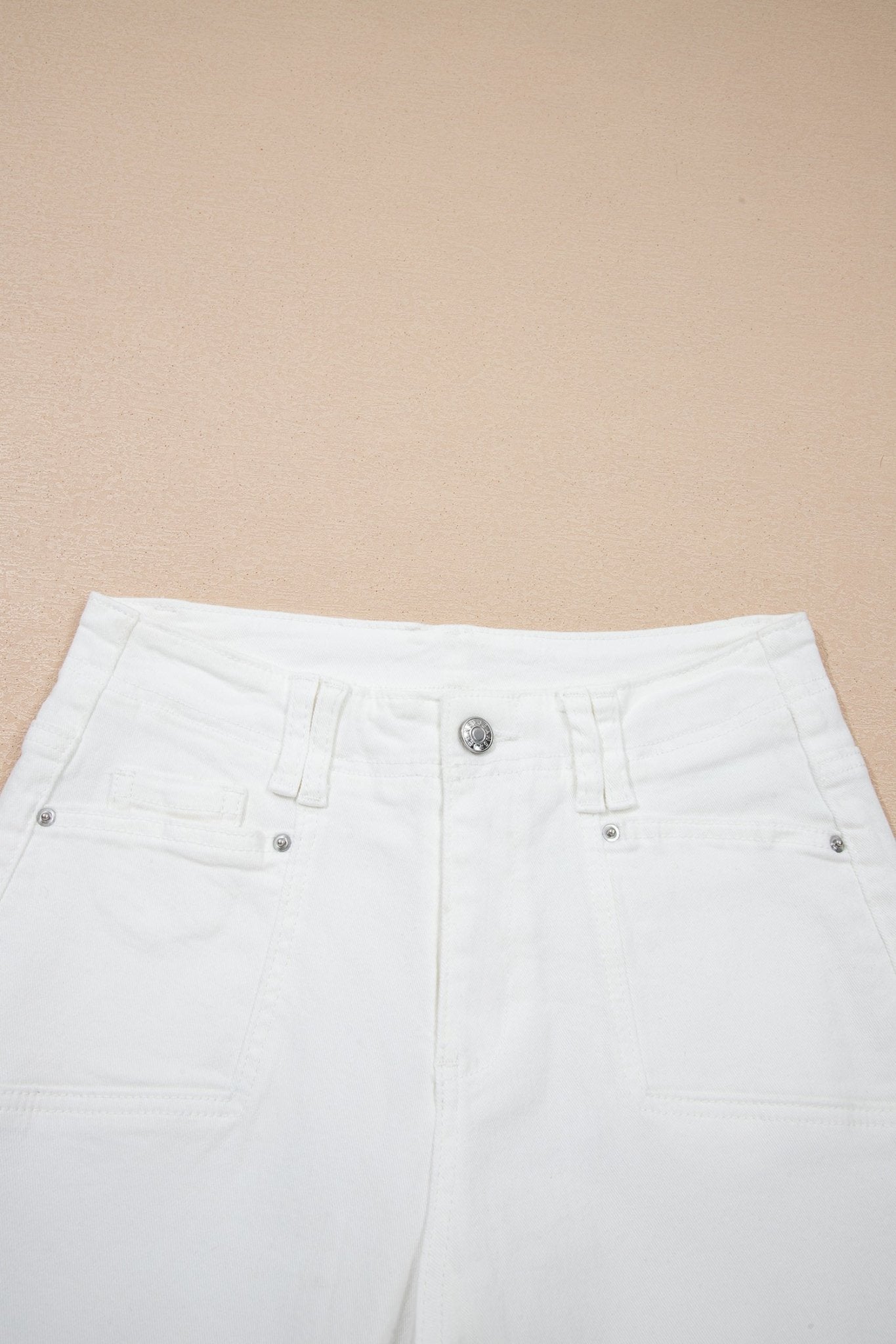 Solid Raw Hem Cropped Straight Leg Jeans - Rooted & Reckless Co.