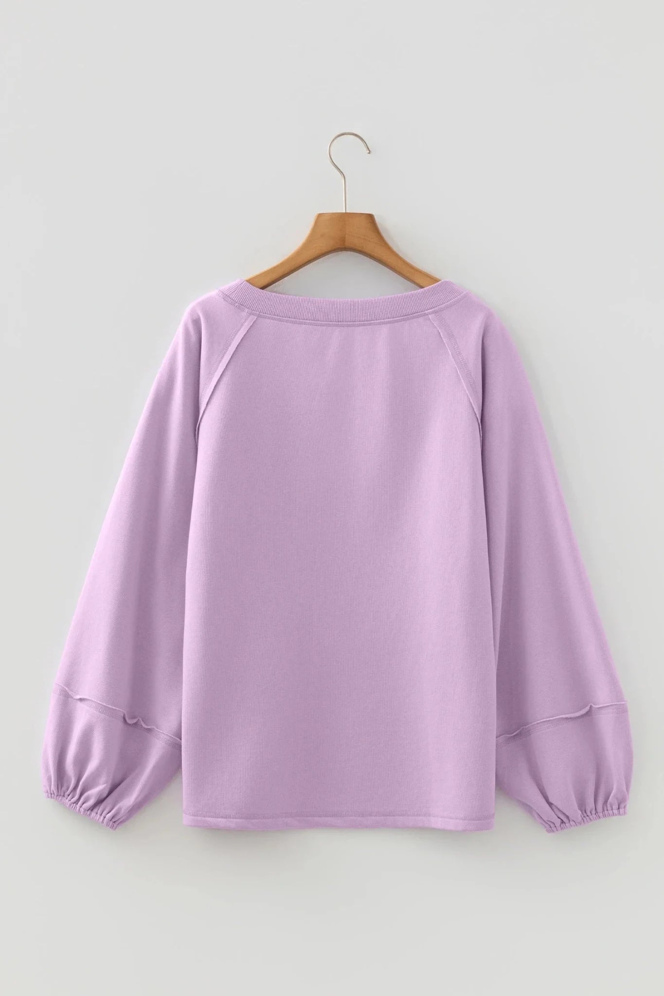 Solid Raw Seam Patchwork Baggy Sweatshirt - Rooted & Reckless Co.